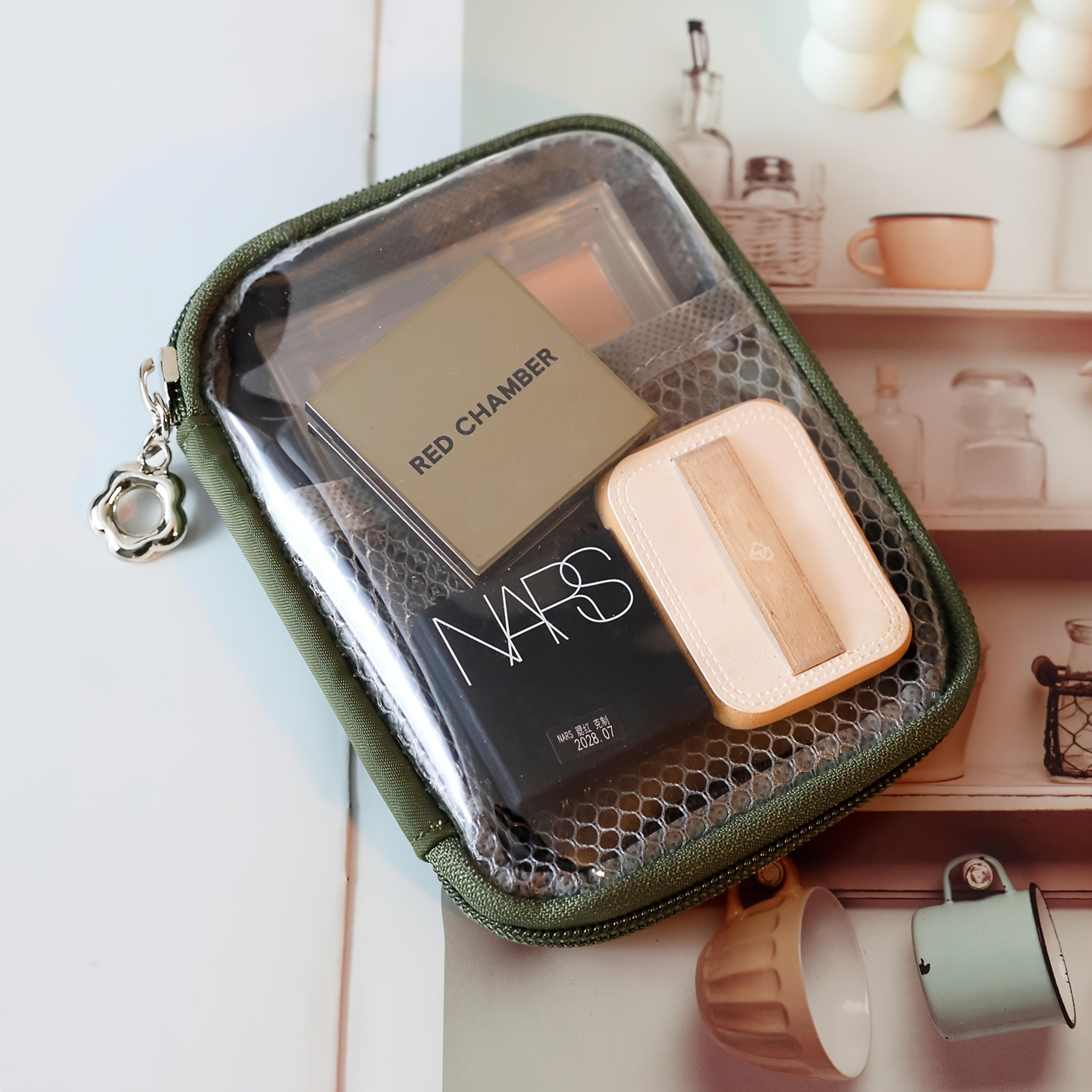 Clear PVC Desktop Organizer Bag  Large Waterproof Storage For Cosmetics  Supplies 4