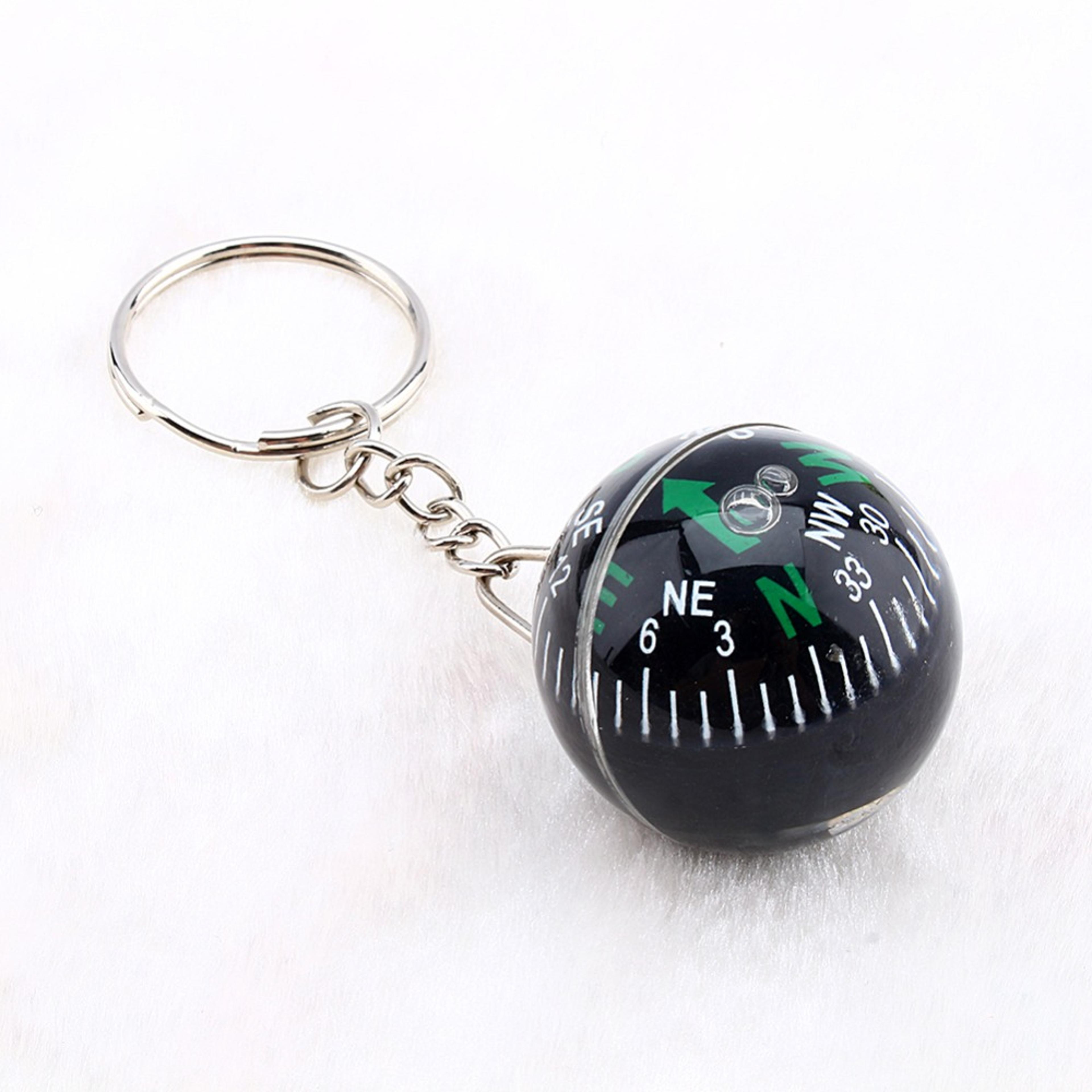 Premium Ball Keychain Compass  Compact LiquidFilled Navigation Tool 2