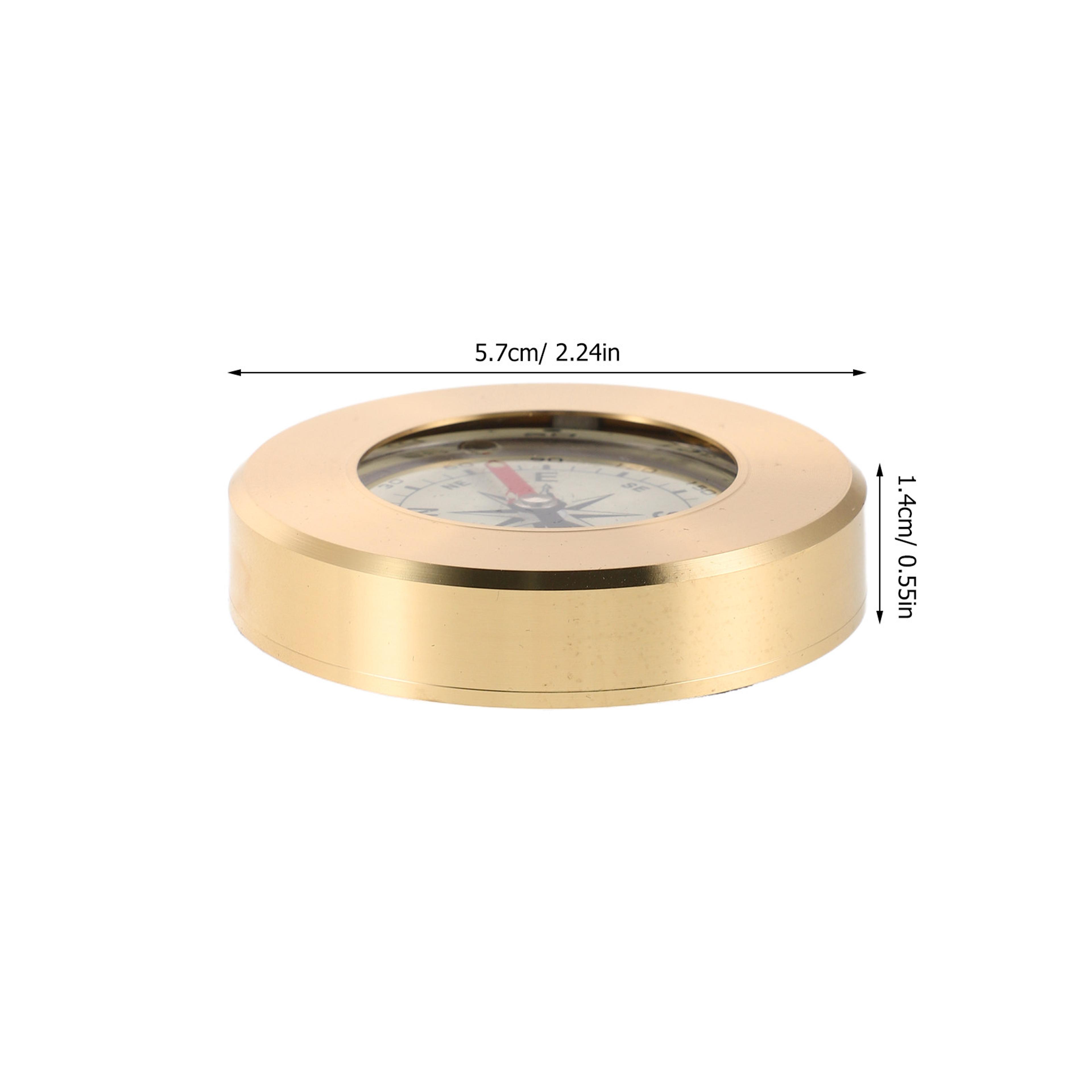 Portable Copper Hiking Compass  Camping  Marine Navigation Tool 1
