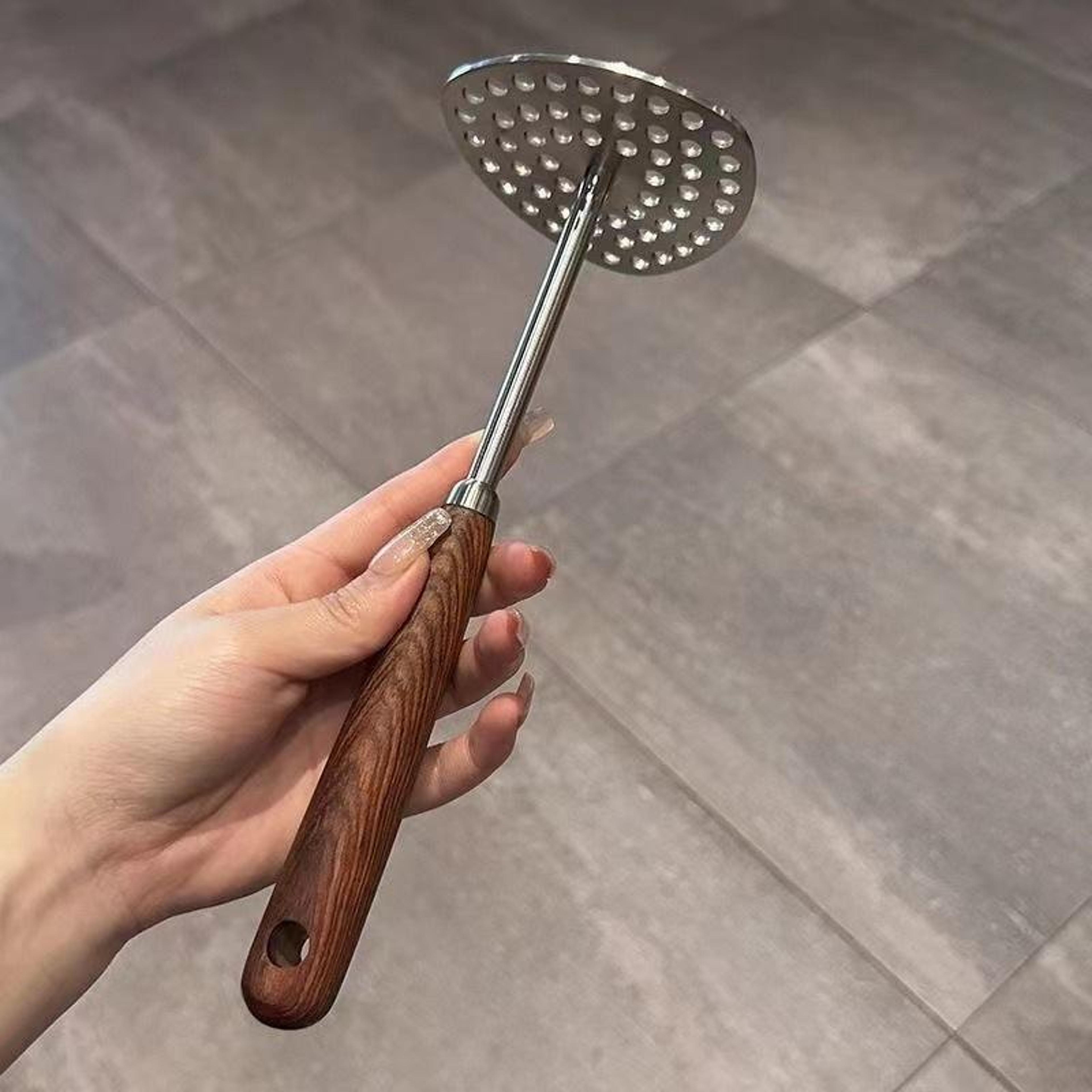 stainless steel potato masher for baby food, sweet potatoes & vegetables