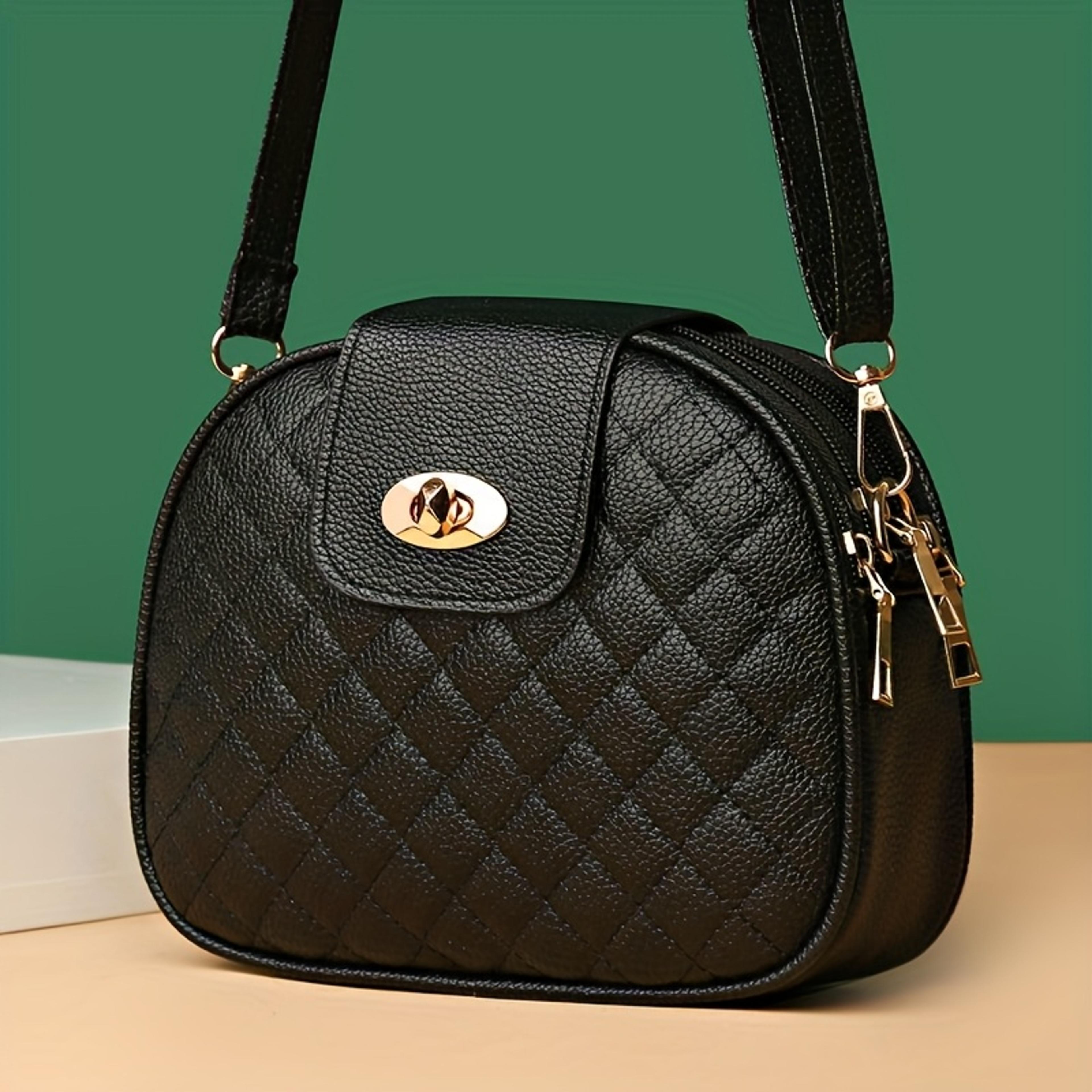 Urban Elegance Crossbody Bag For Women With Compartments  GoldTone Hardware 2