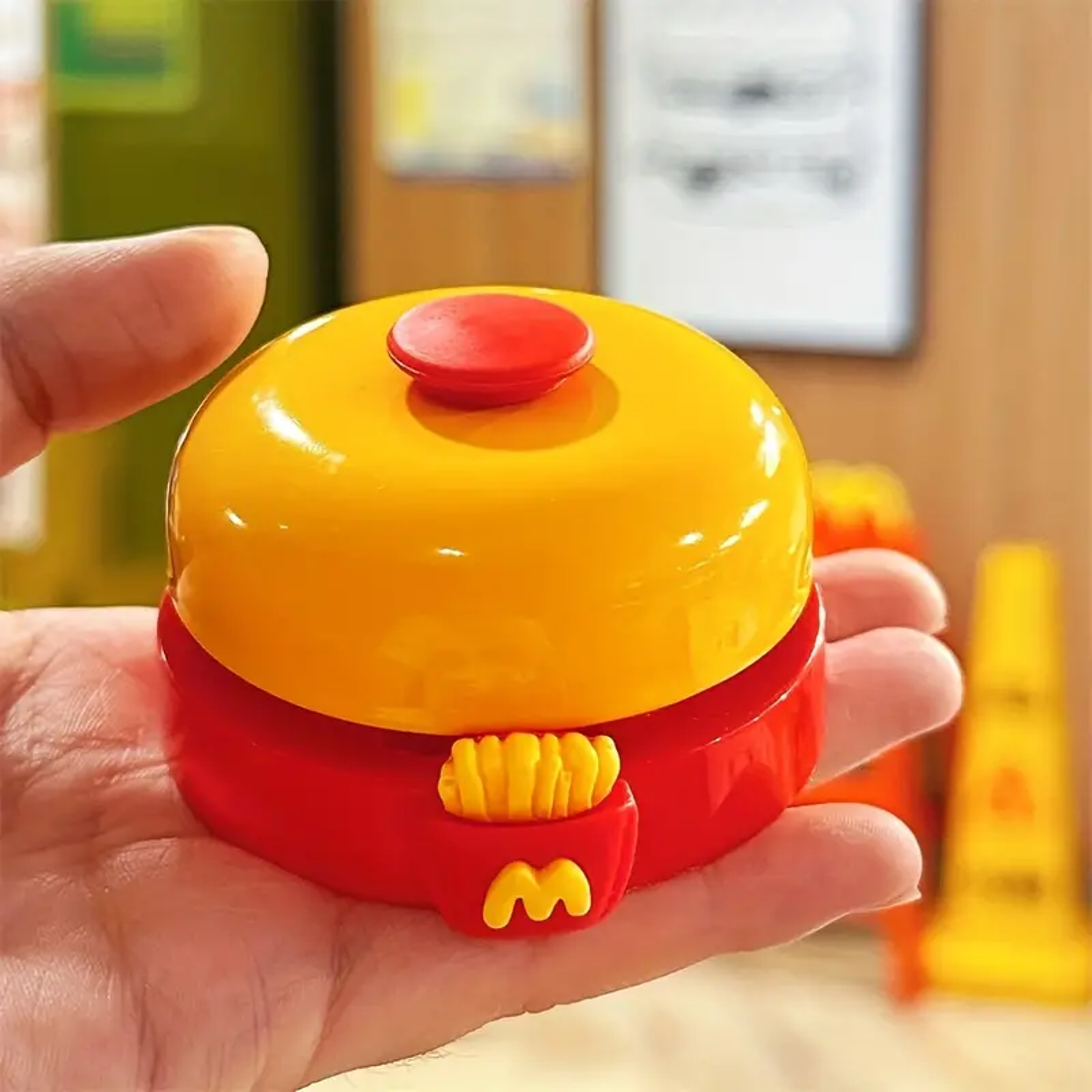 cute hand desk bell for pets, reception counters & fun service calls