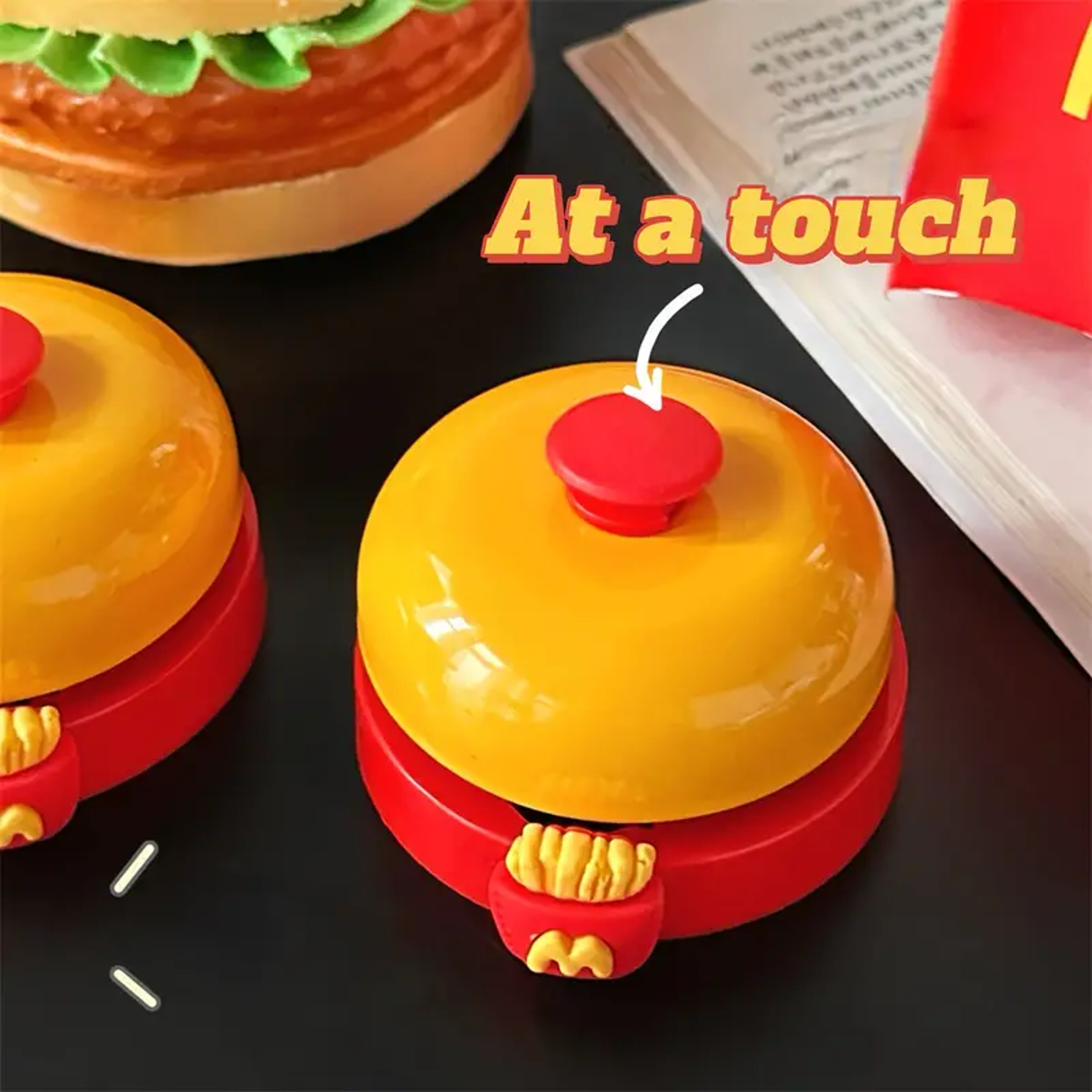 Cute Hand Desk Bell For Pets Reception Counters  Fun Service Calls 2