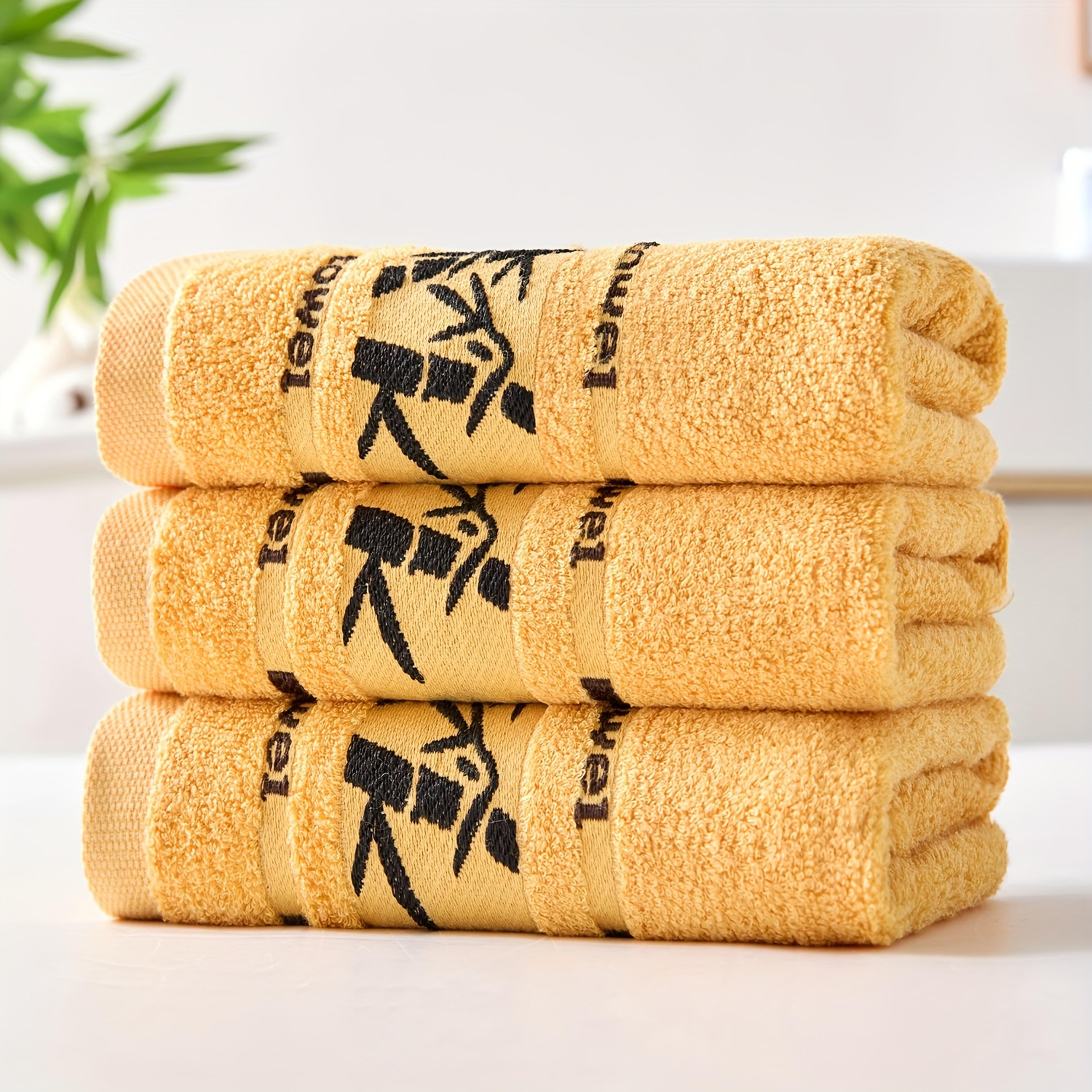Bamboo Fiber Bath Towel Set Soft Quick Dry Towels For Bathroom And Spa Use 6