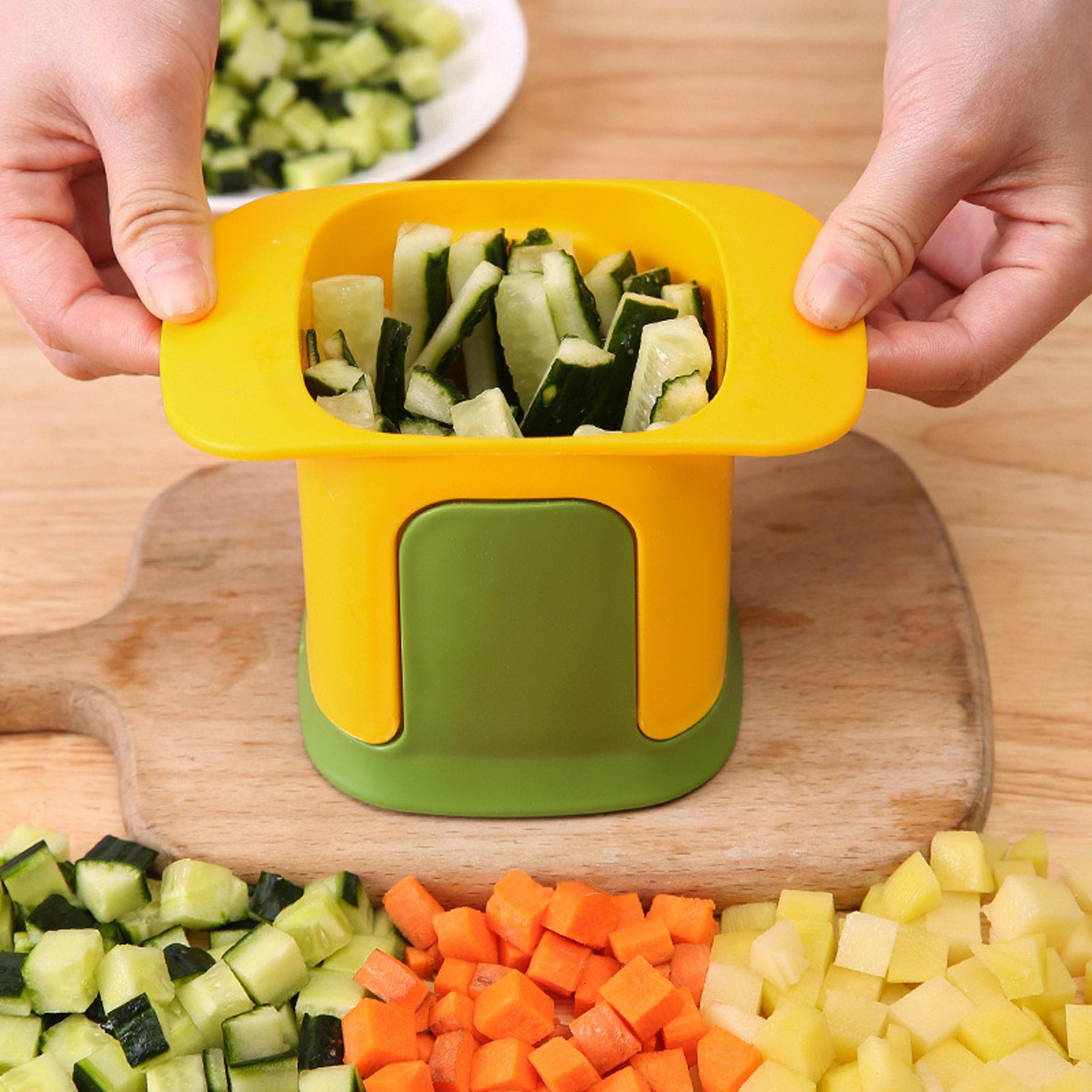 QuickPress Vegetable Chopper And French Fry Cutter For Fast Kitchen Prep 4