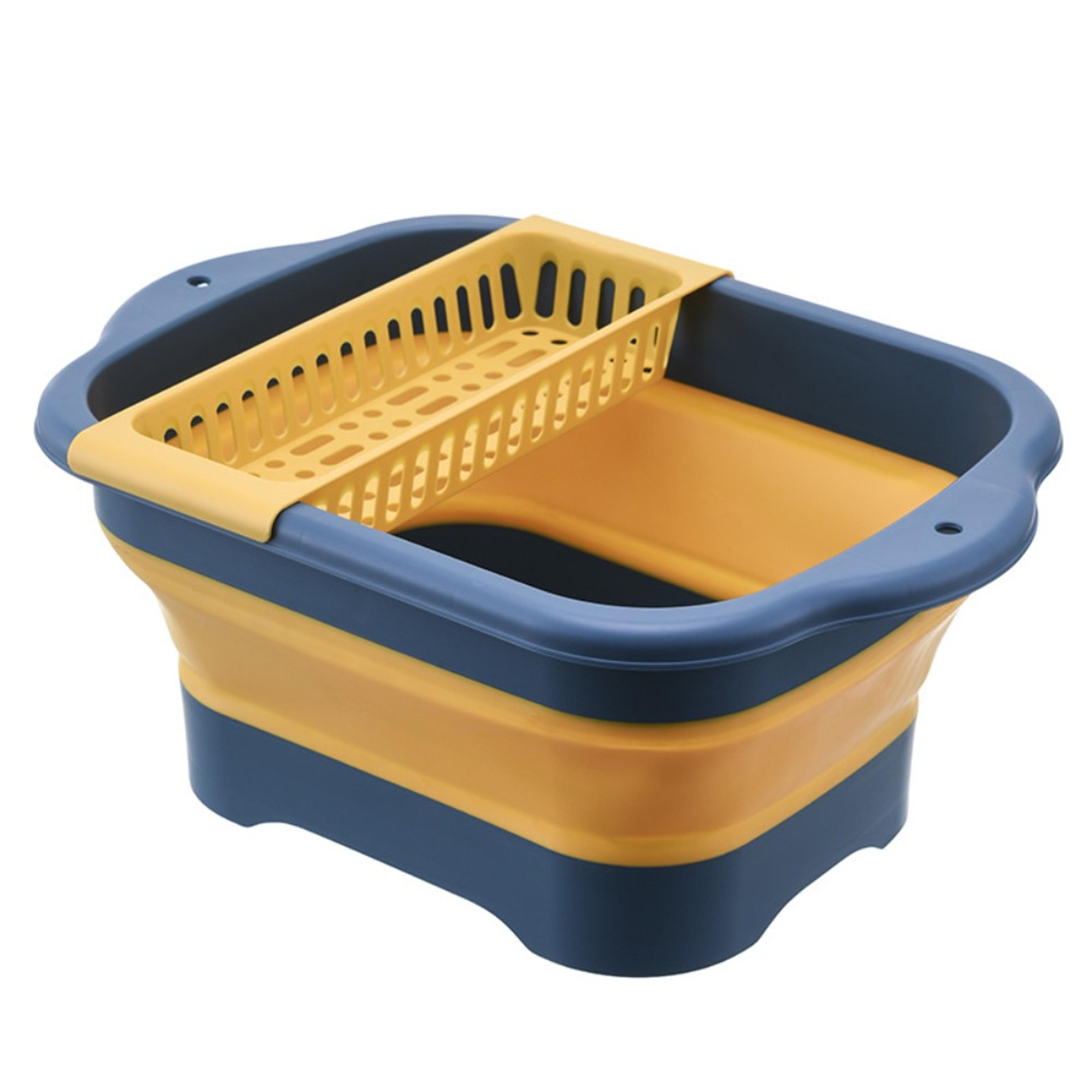 collapsible dish washing basin portable sink tub for kitchen camping and rv travel