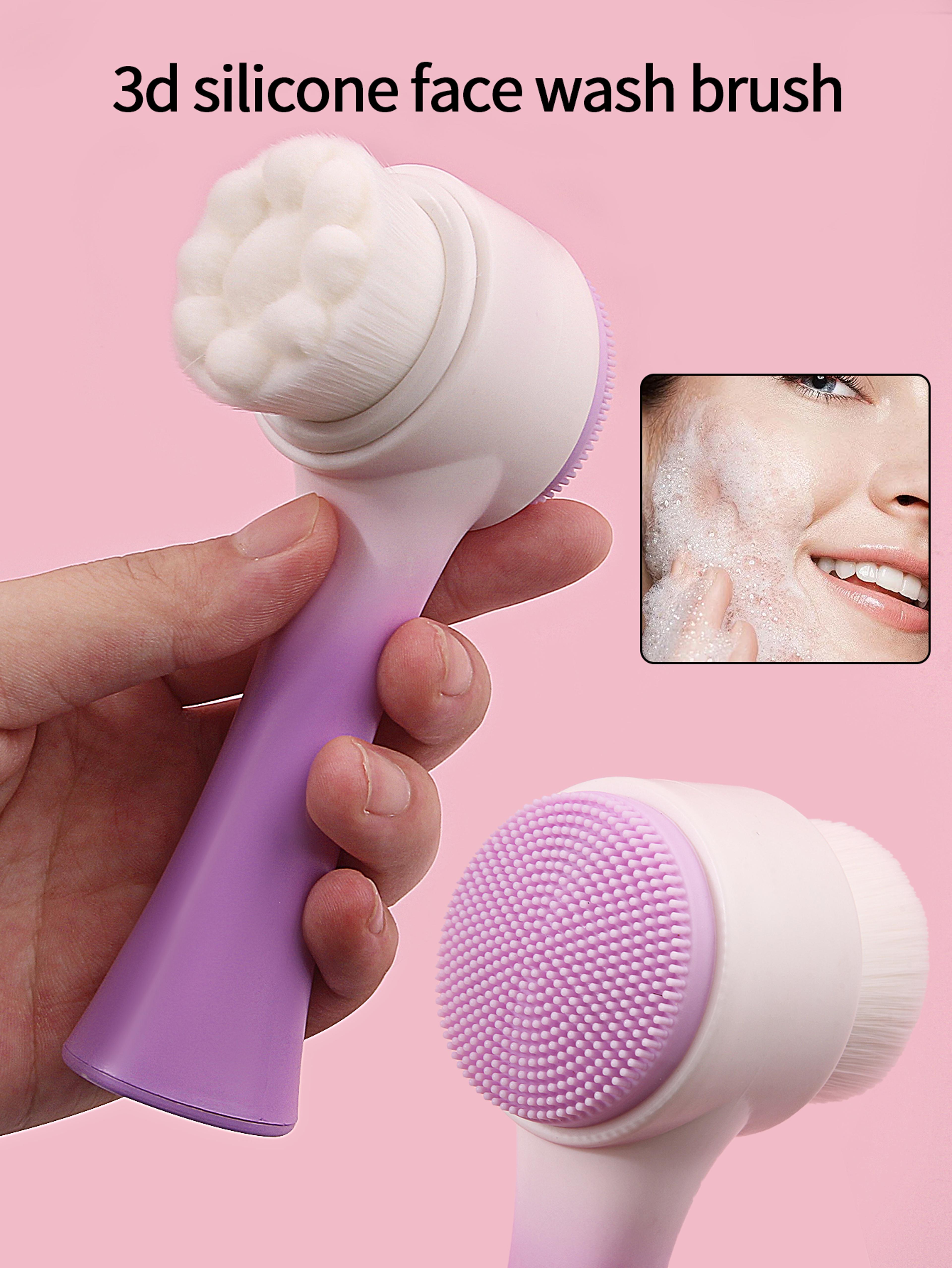 PureGlow Silicone Face Cleansing Brush For Deep Pore Cleansing  Blackhead Removal 6