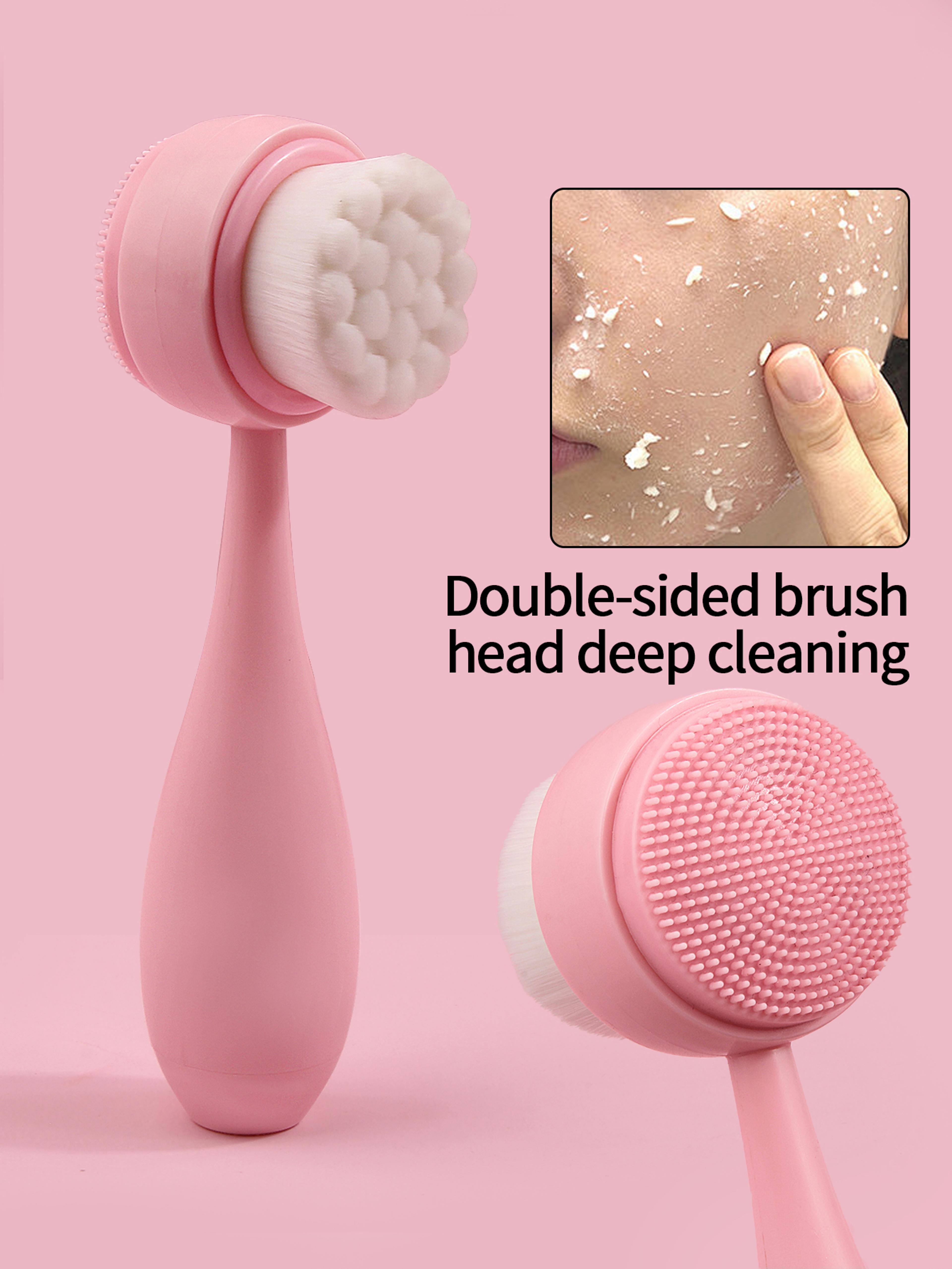 PureGlow Silicone Face Cleansing Brush For Deep Pore Cleansing  Blackhead Removal 7