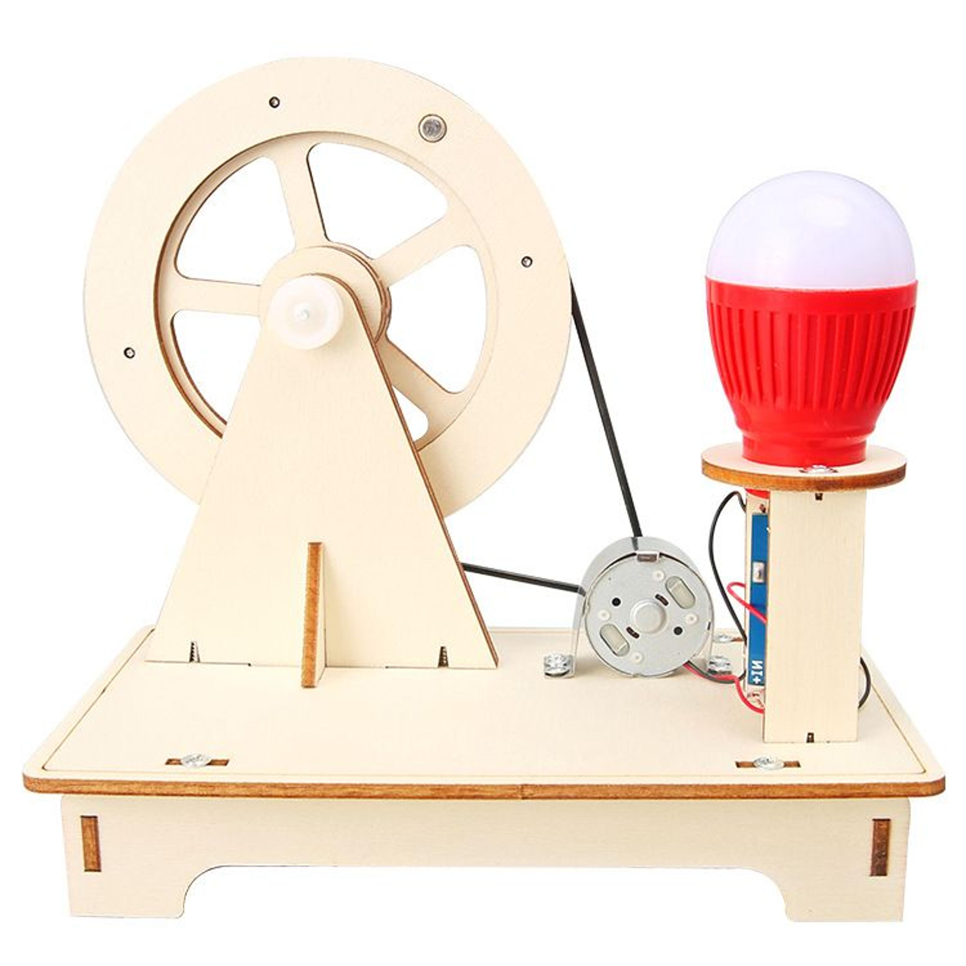 DIY HandCranked Generator Physics Experiment Kit For Kids STEM Learning  Technology Toy 2