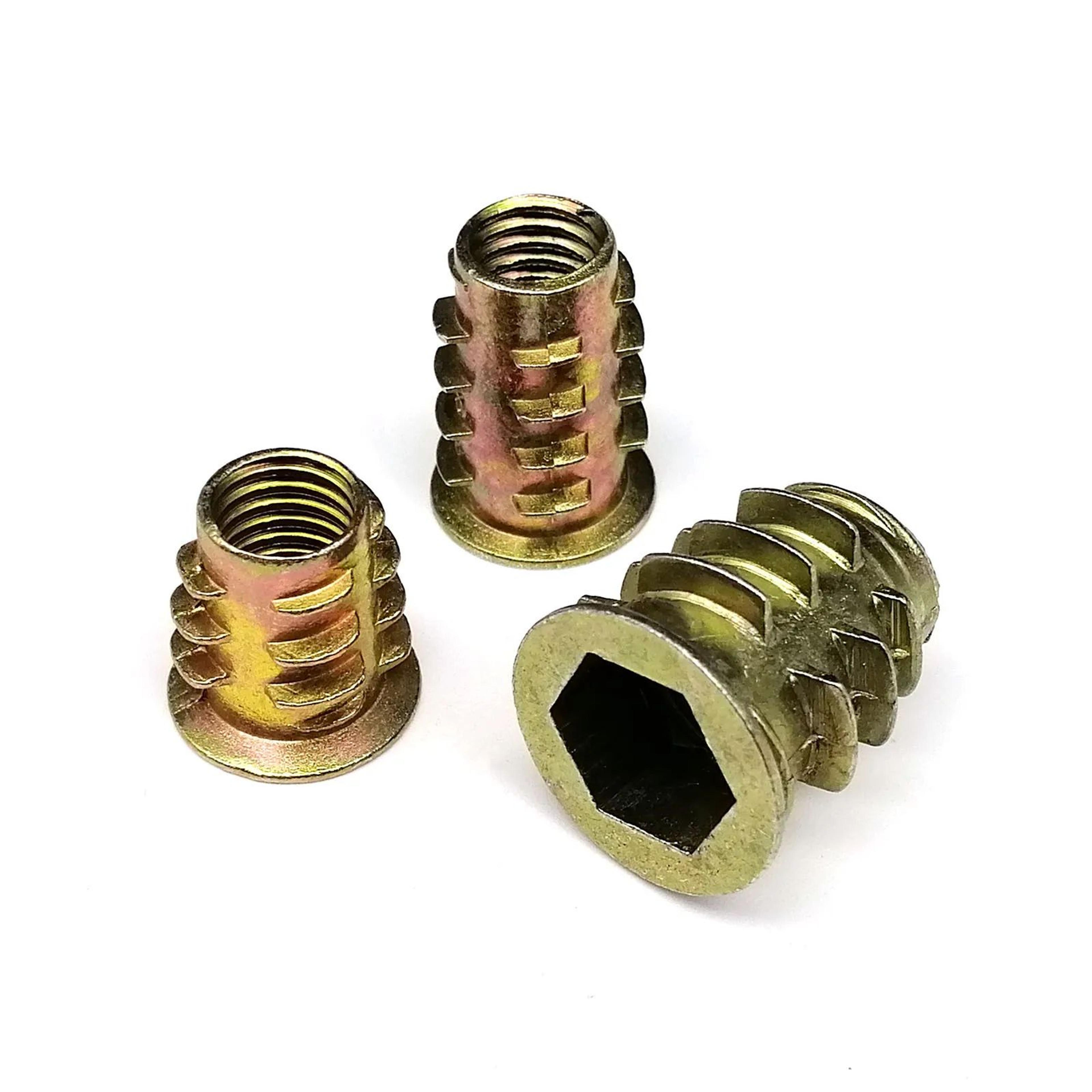 Threaded Insert Nut Kit  ENut Set With Hex Socket Head For Wooden Furniture  Cabinets M4 M5 M6 M8 1