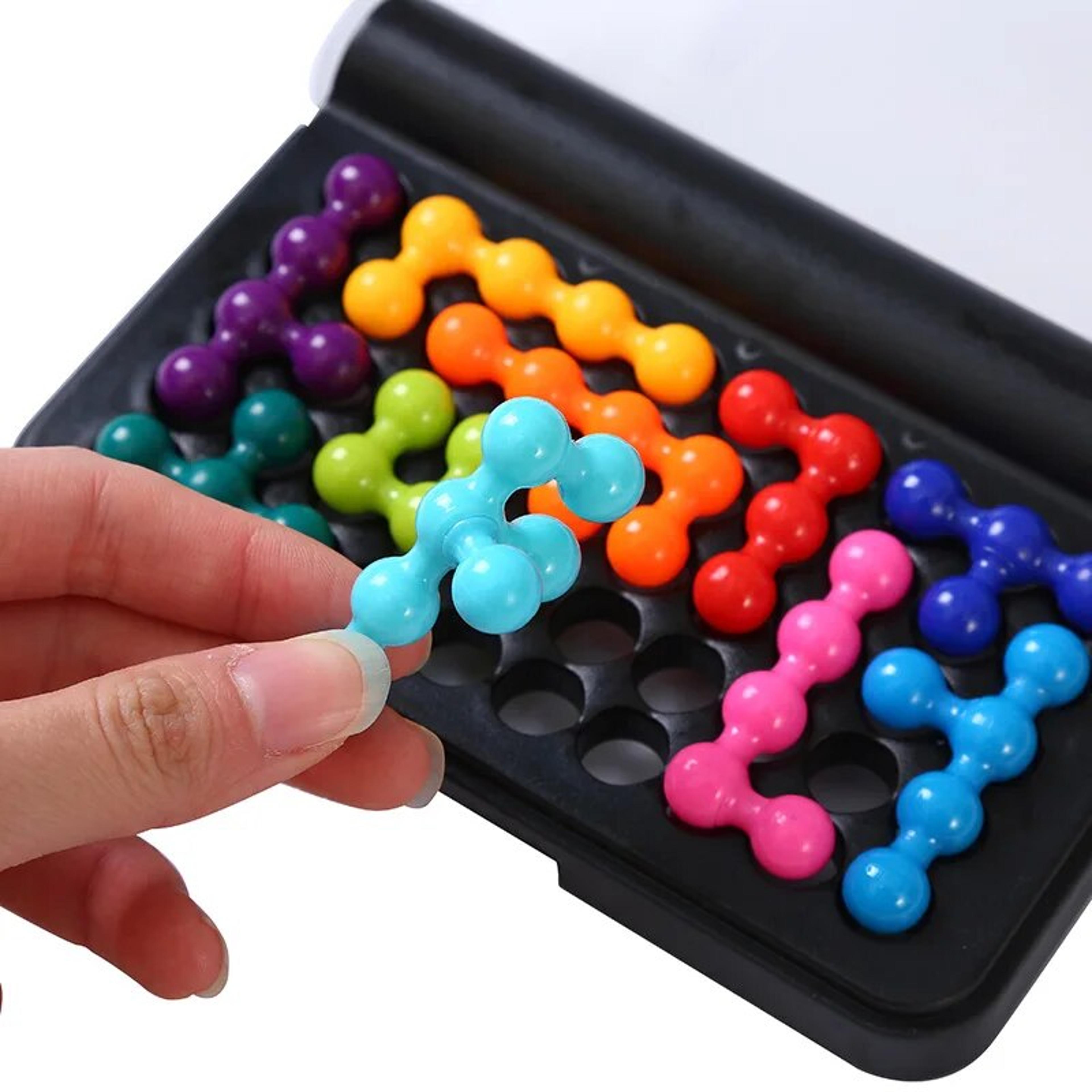 3D Pyramid Bead Puzzle Game120 Challenges Brain Teaser For Kids Montessori Learning Toy 3