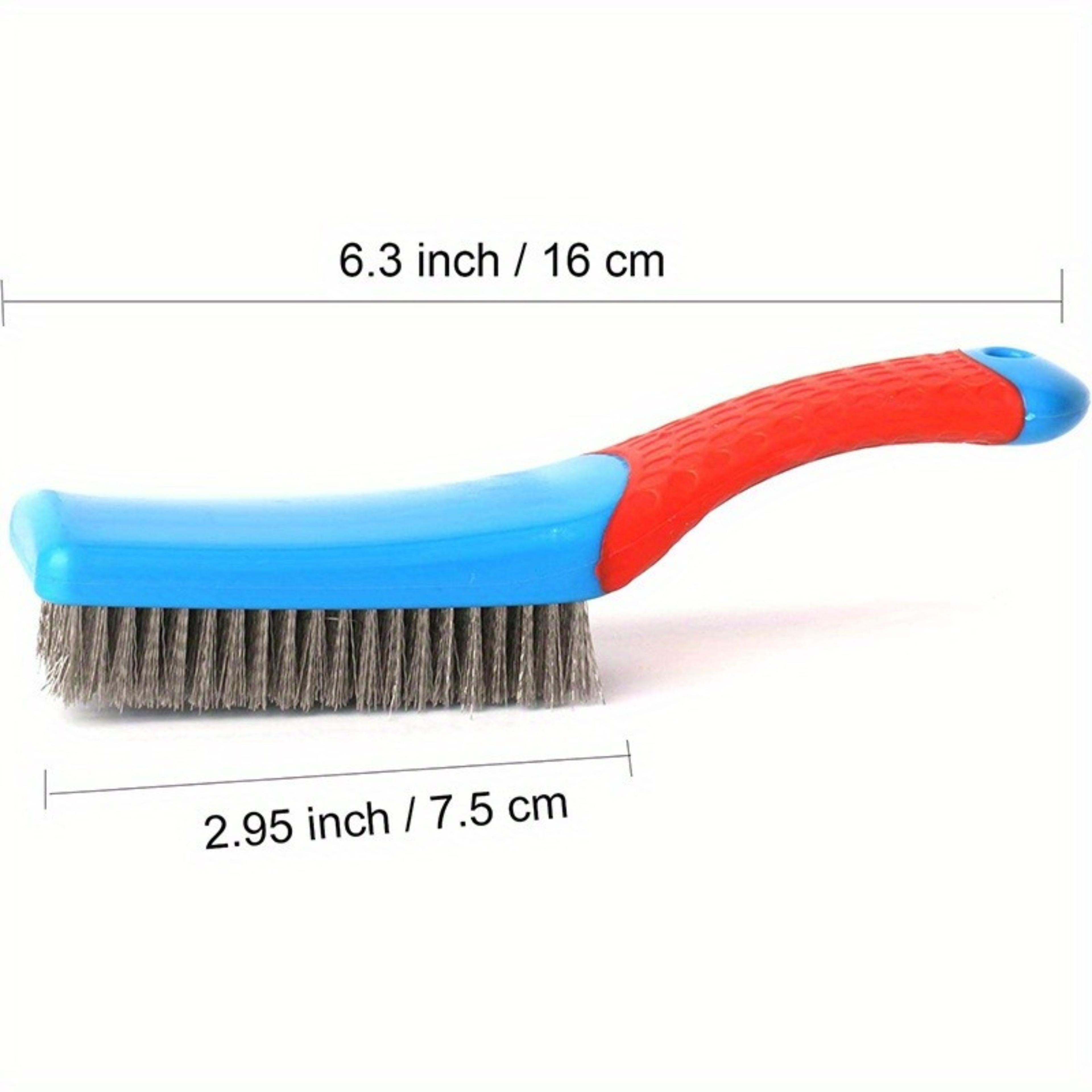 Stainless Steel Wire Brush Heavy Duty Rust Paint  Welding Slag Remover With Ergonomic Plastic Handl 5