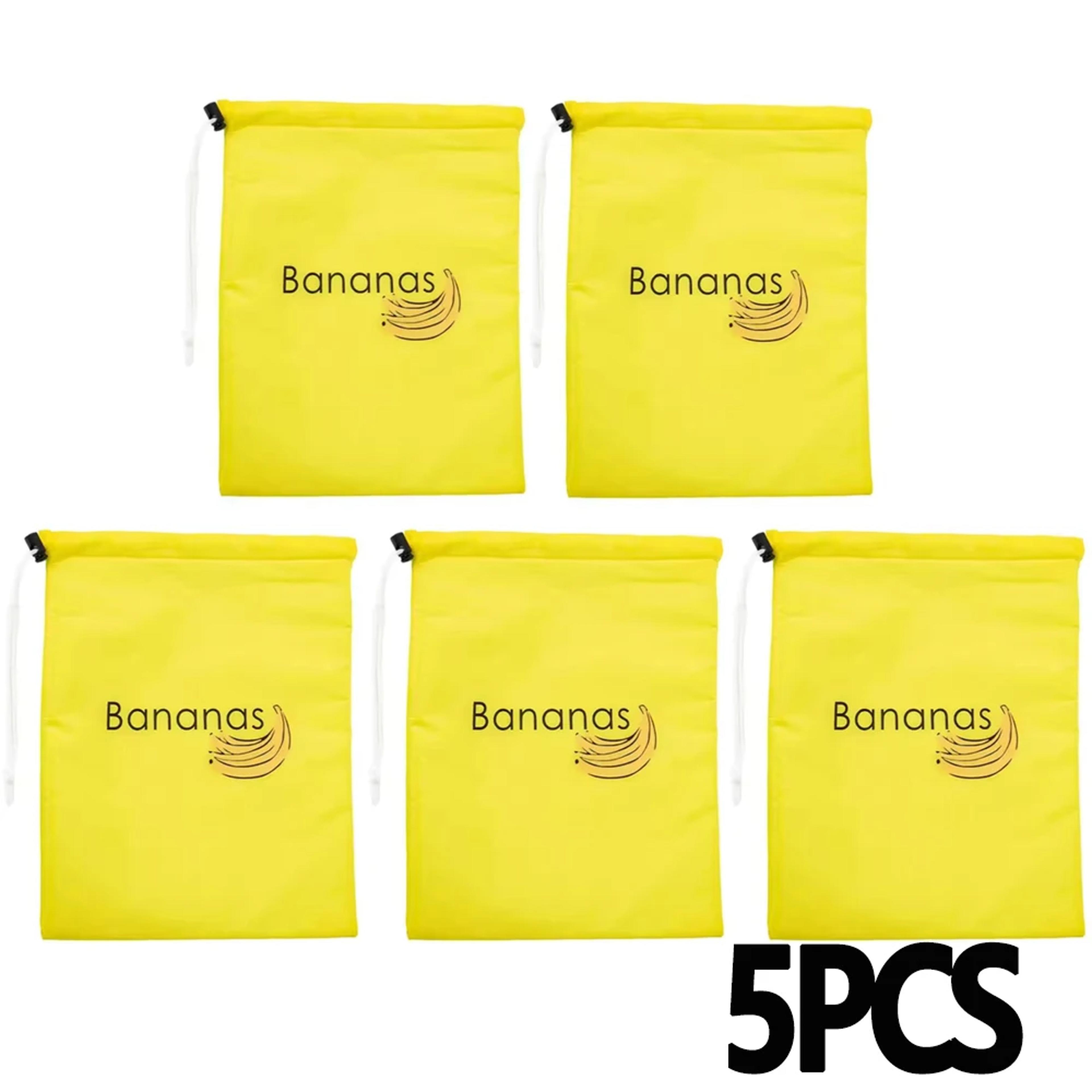 Durable Yellow Banana Storage Bags Insulated Fruit  Vegetable FreshKeep Bundle With Pocket Drawstri 9