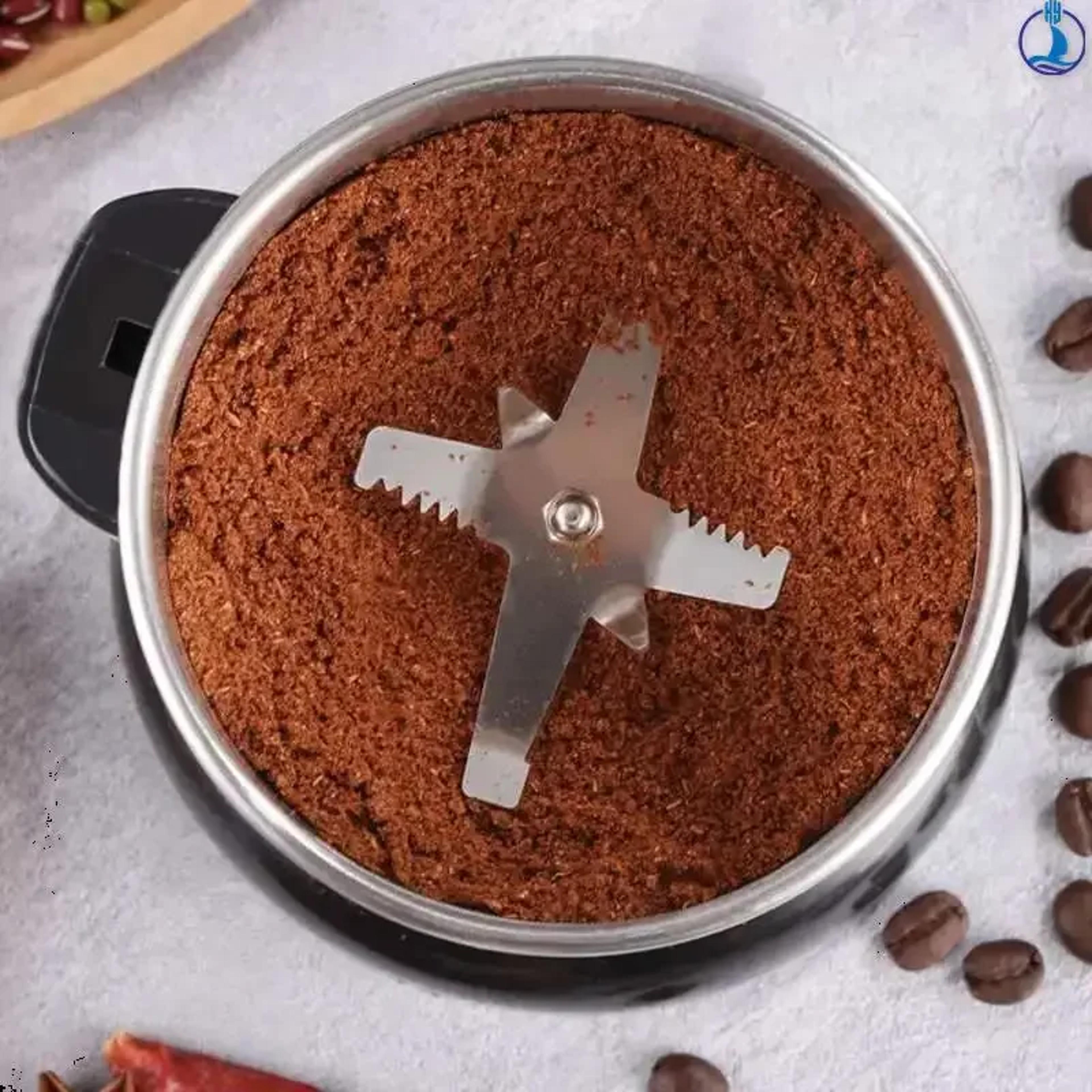 electric coffee grinder machine, multifunctional kitchen grinder for beans, nuts, spices & grains with powerful motor