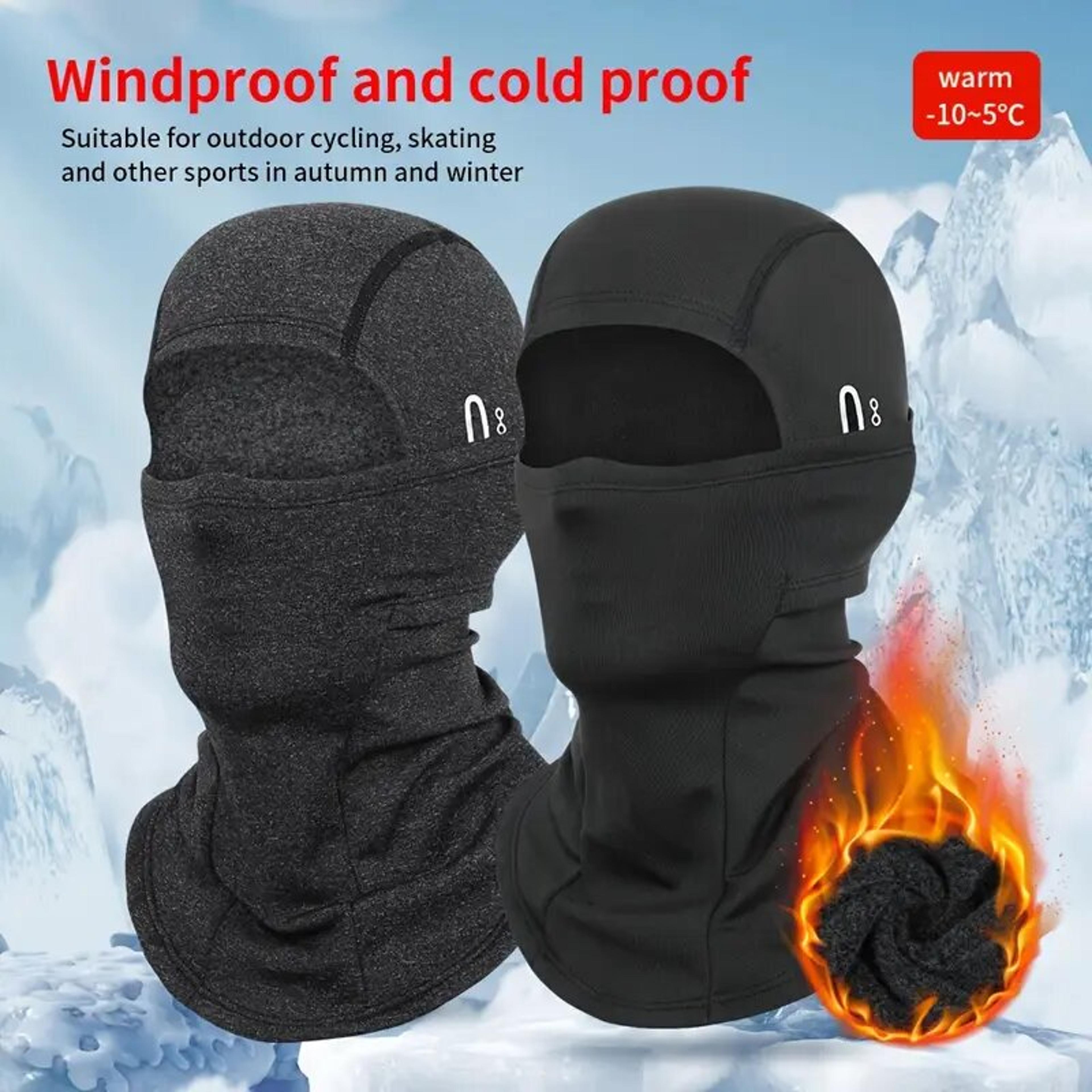 thermal winter balaclava, warm fleece face mask for cycling, motorcycle, skiing, and outdoor sports