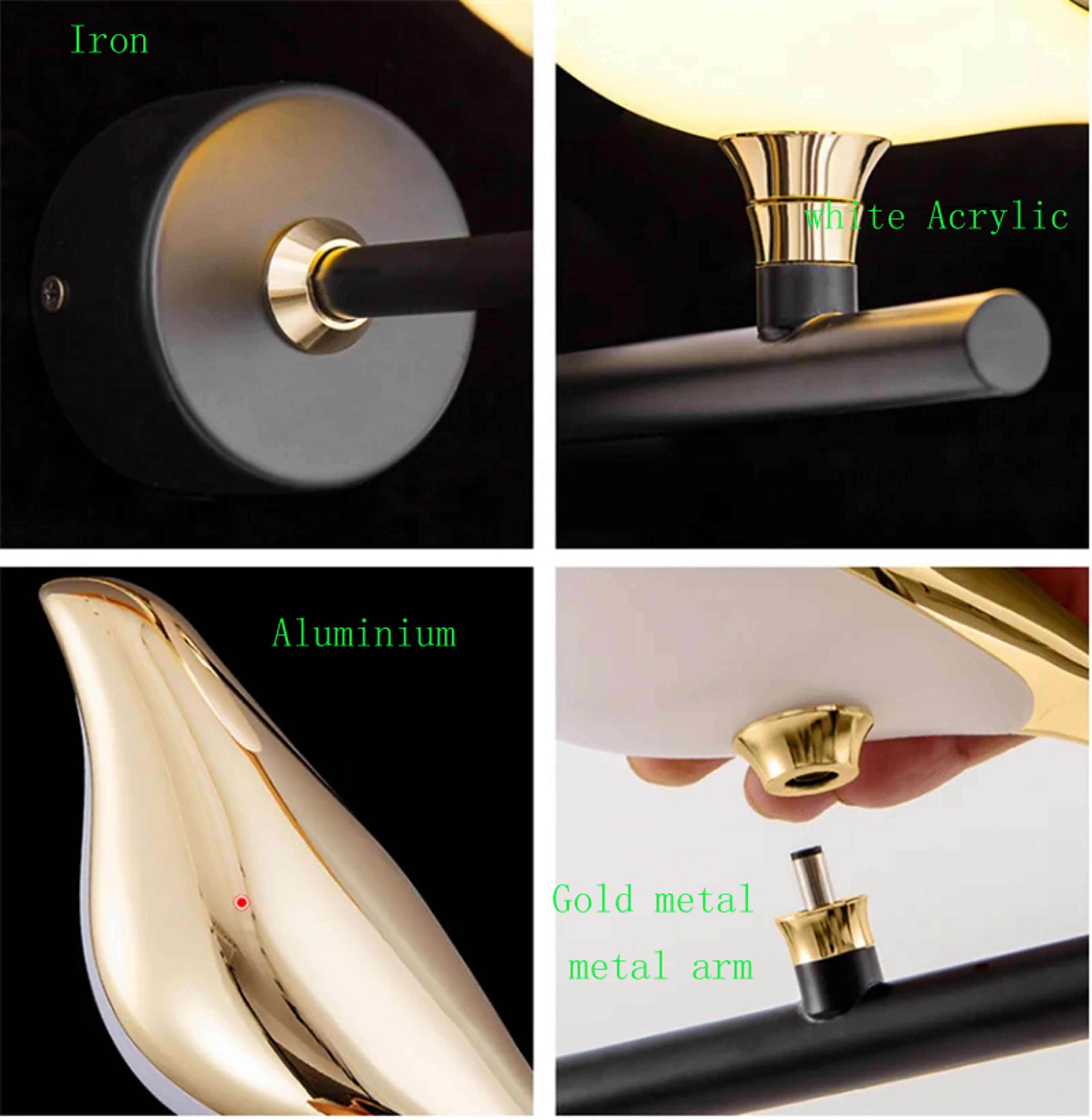 Nordic Golden Bird LED Wall Lights Parlor Bar Creative Wall Lamps Novelty Sconces Bedroom Bedside L