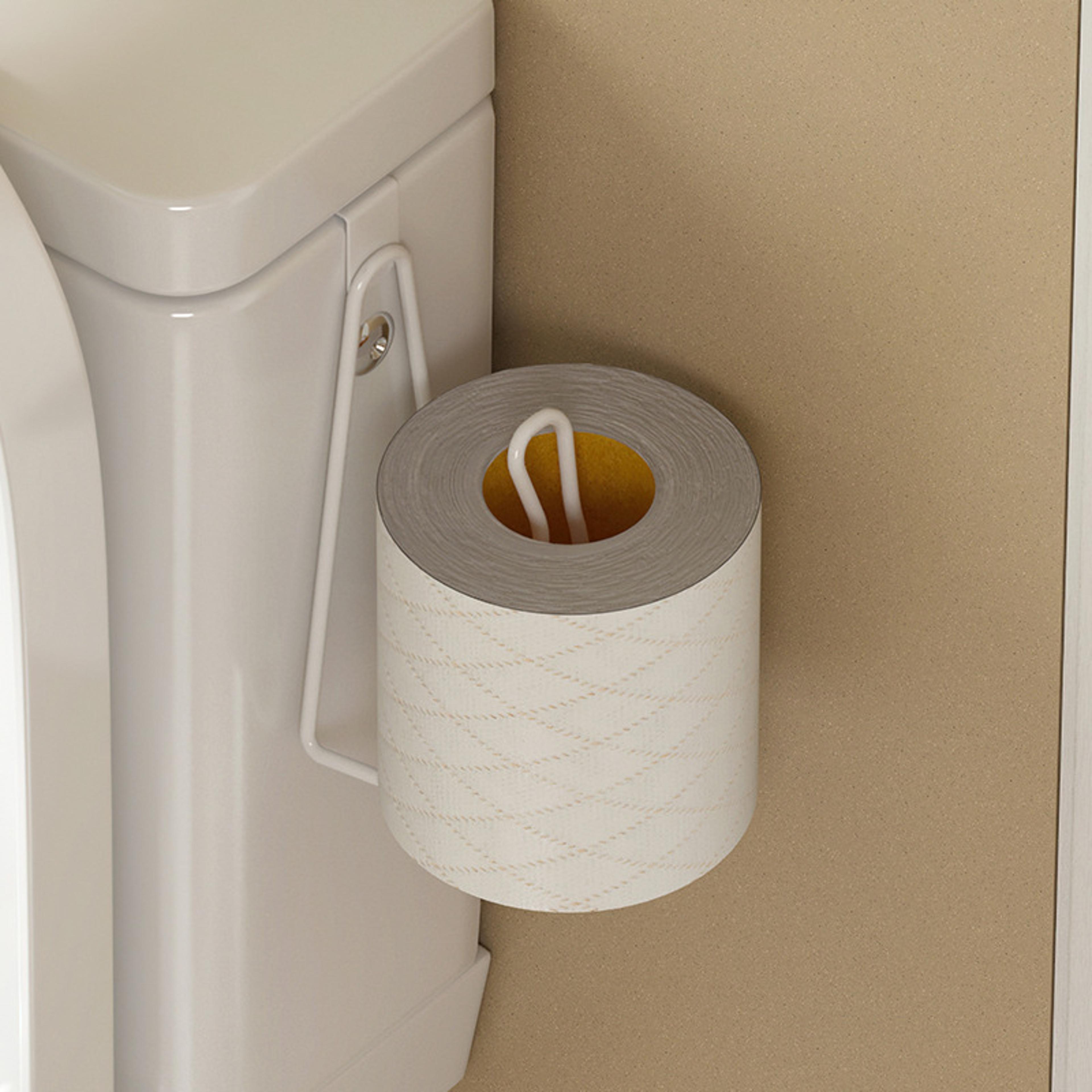 SpaceSaving Stainless Steel WallMounted Toilet Paper Holder No Drill Perfect For Bathroom  Outdoor  1