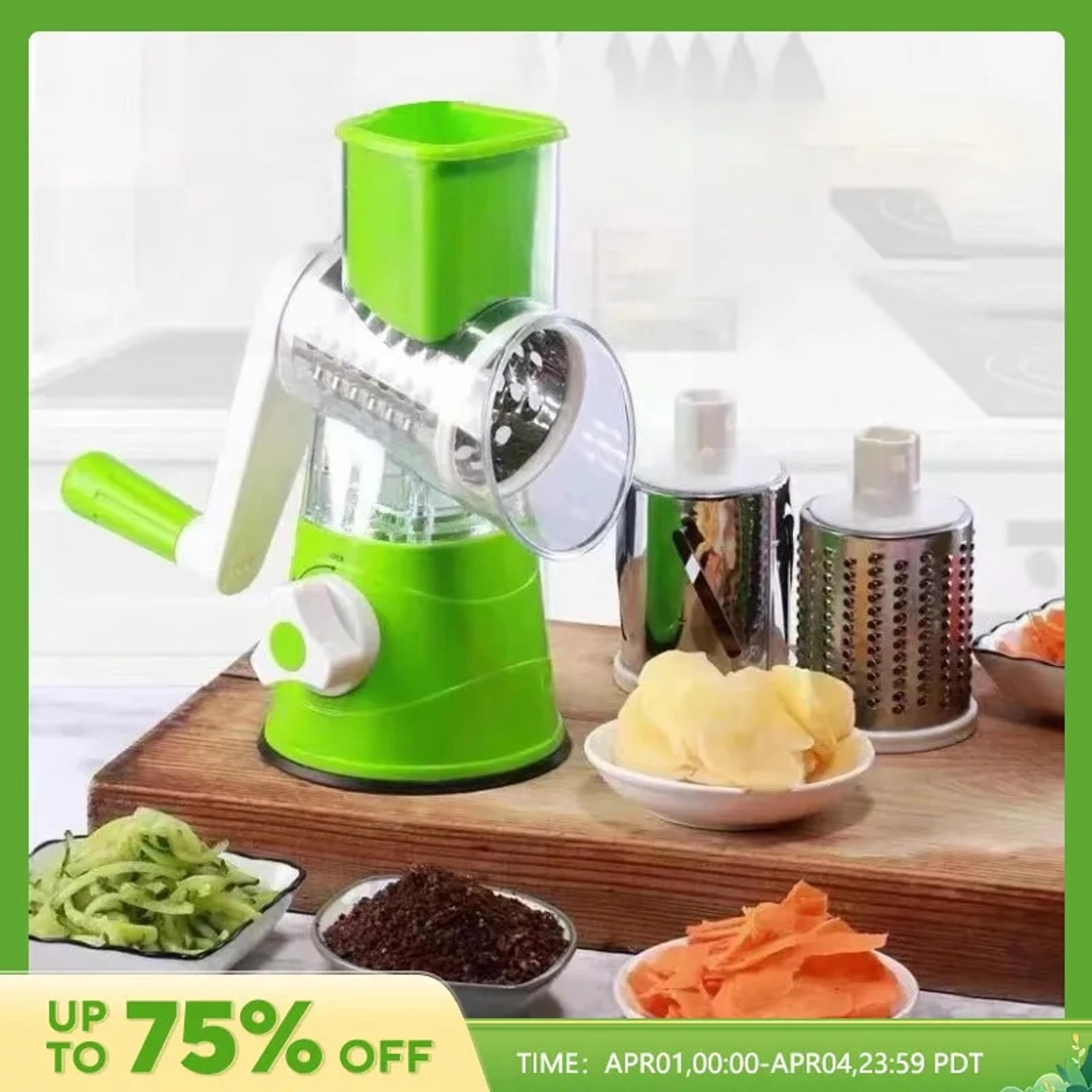 LexBMultifunctionalRollerVegetableCutterHandCrankHomeKitchenShredderPotatoGraterjpg