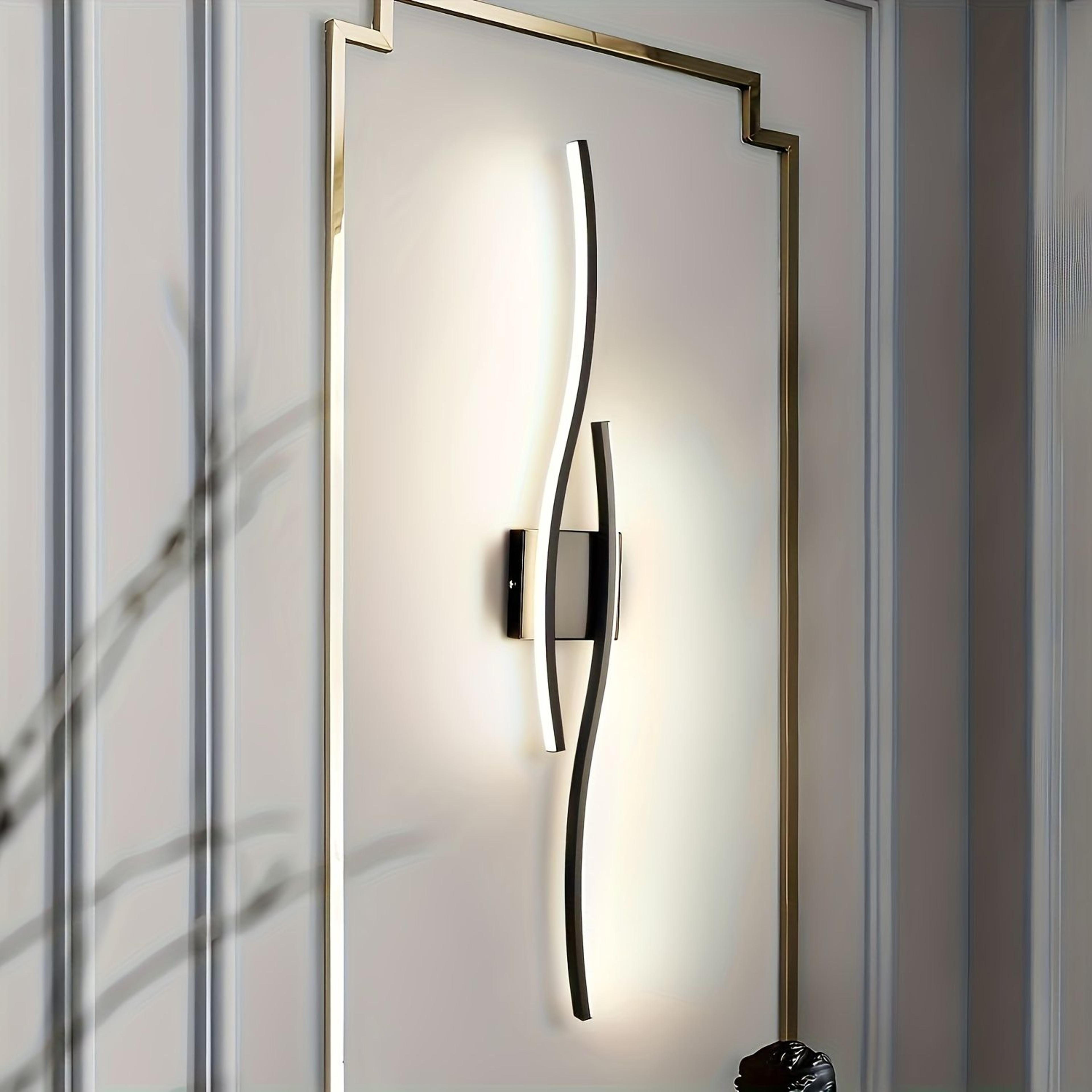 energy-efficient led wall lamp, modern aluminum wall sconces for bedroom, living room, and bedside lighting