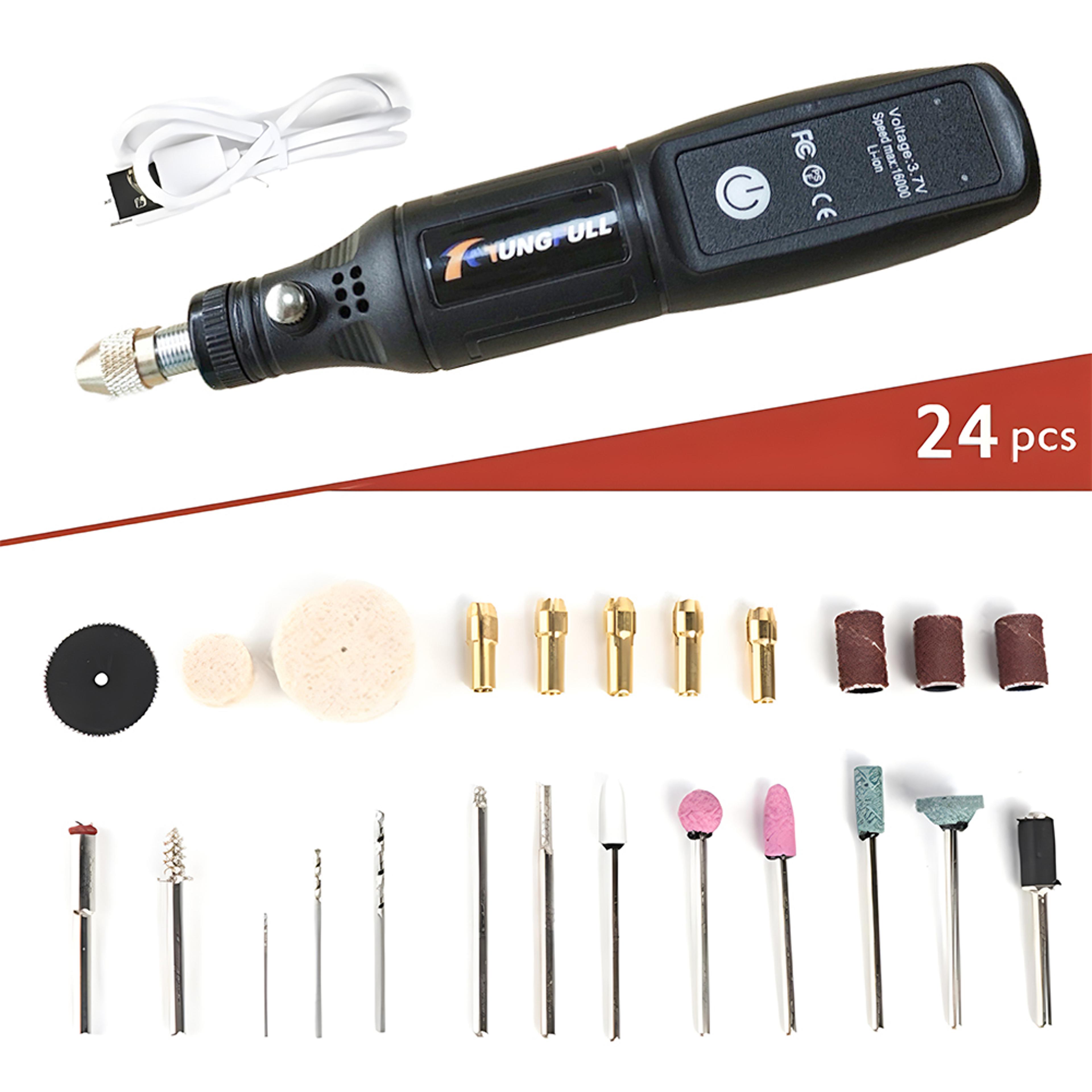 Mini Electric Drill USB Wireless Rotary Tool For Woodworking Engraving Jewelry  Metal Crafting 6