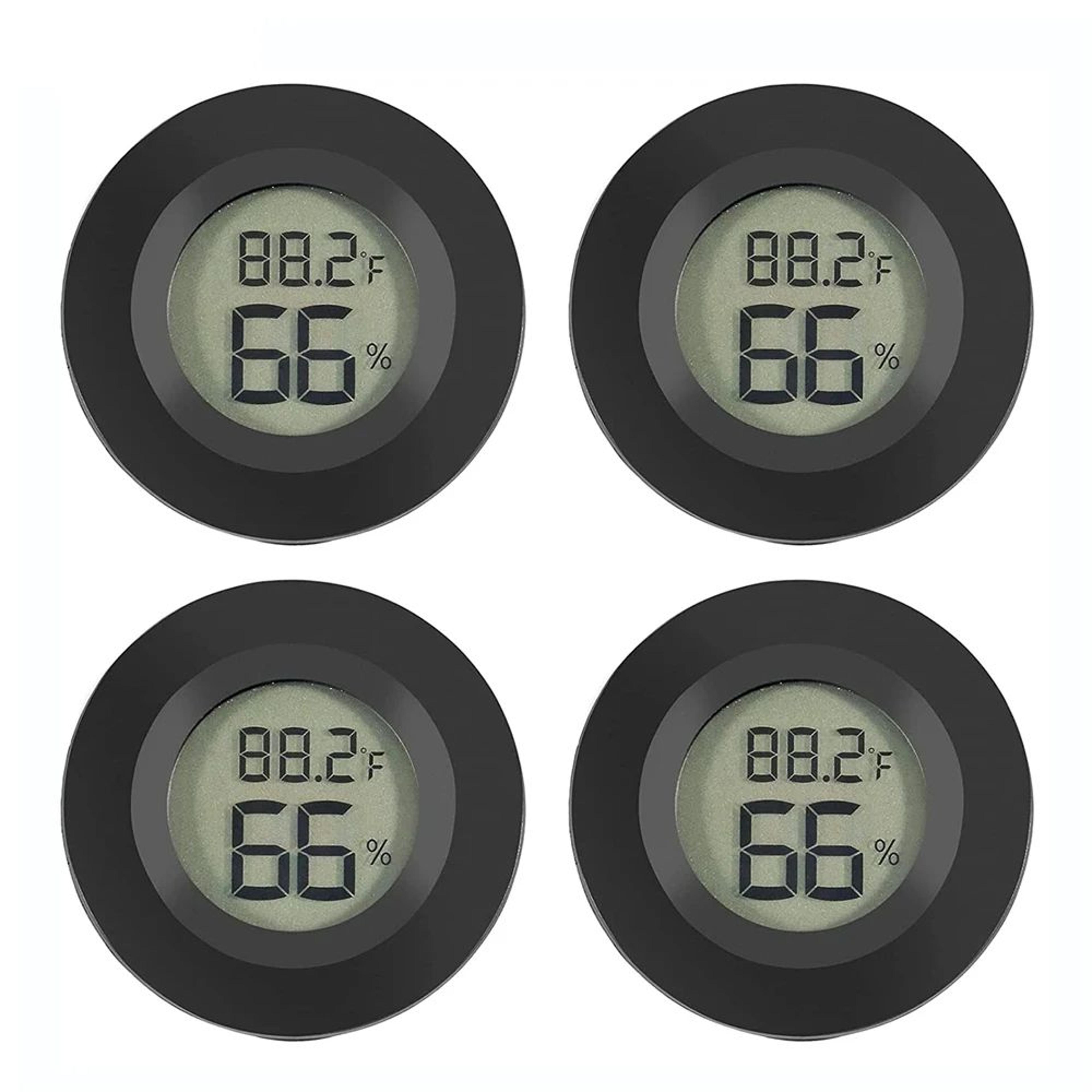 Mini Hygrometer Thermometer Round Digital LCD Monitor For Indoor Room Fahrenheit  Celsius Humidity  5