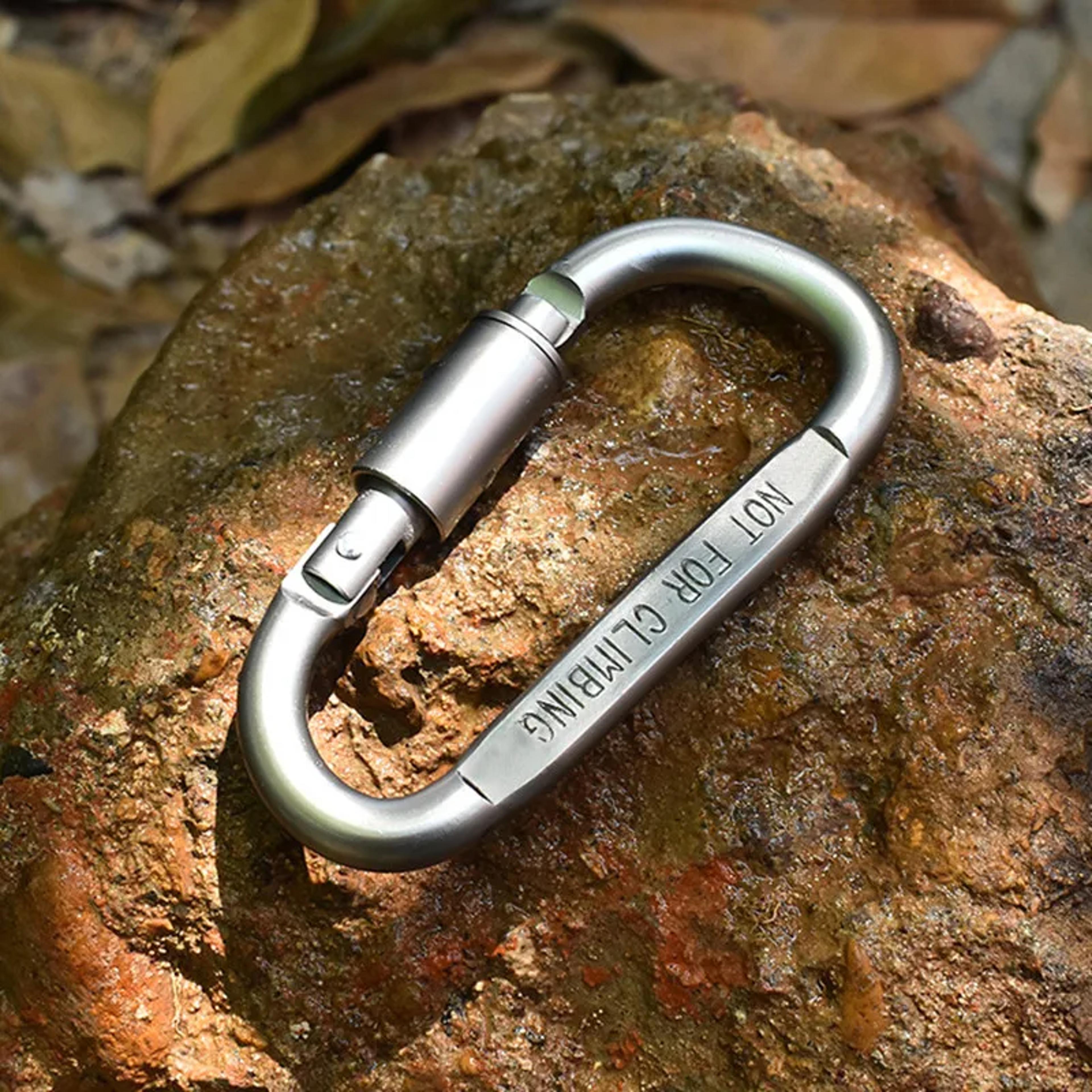 Heavy Duty Aluminum Carabiner Set For Keys Camping  EDC 50kg Tactical Hook For Backpacks Keychains  3