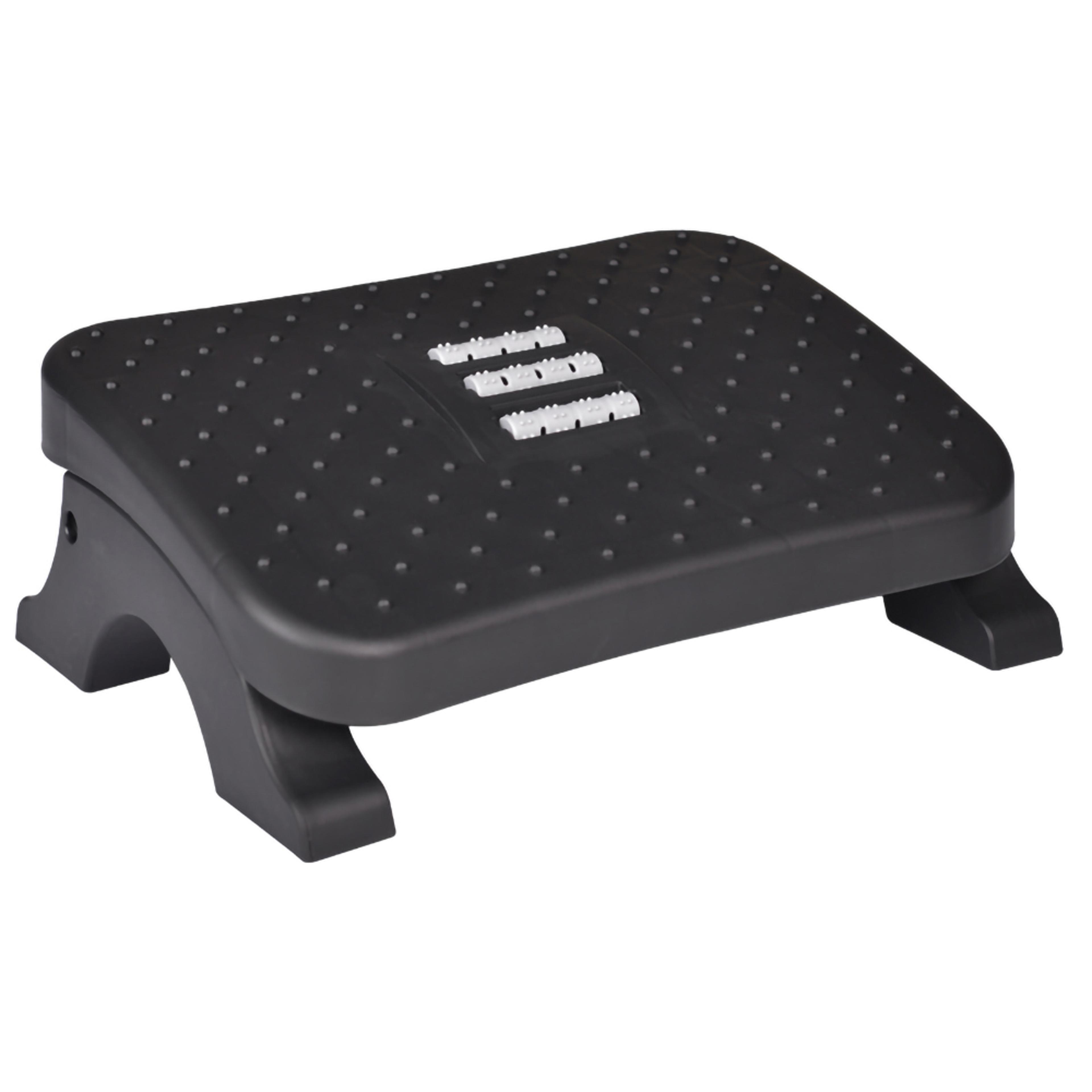 Ergonomic Under Desk Footrest with Massage Rollers Pain Relief Leg Rest for Home Office Posture Cor