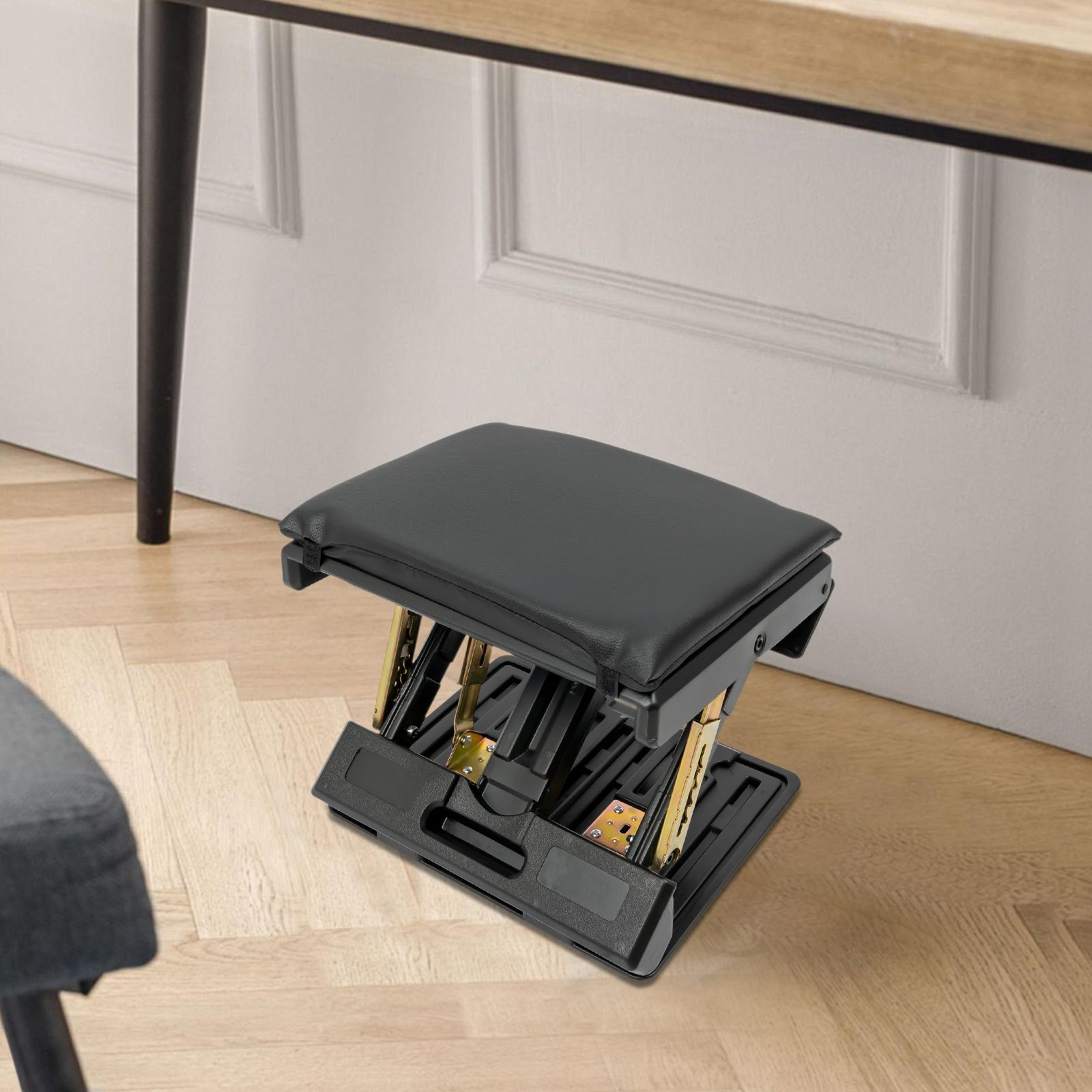Portable Ergonomic Footstool Adjustable Height for Office Home  Travel
