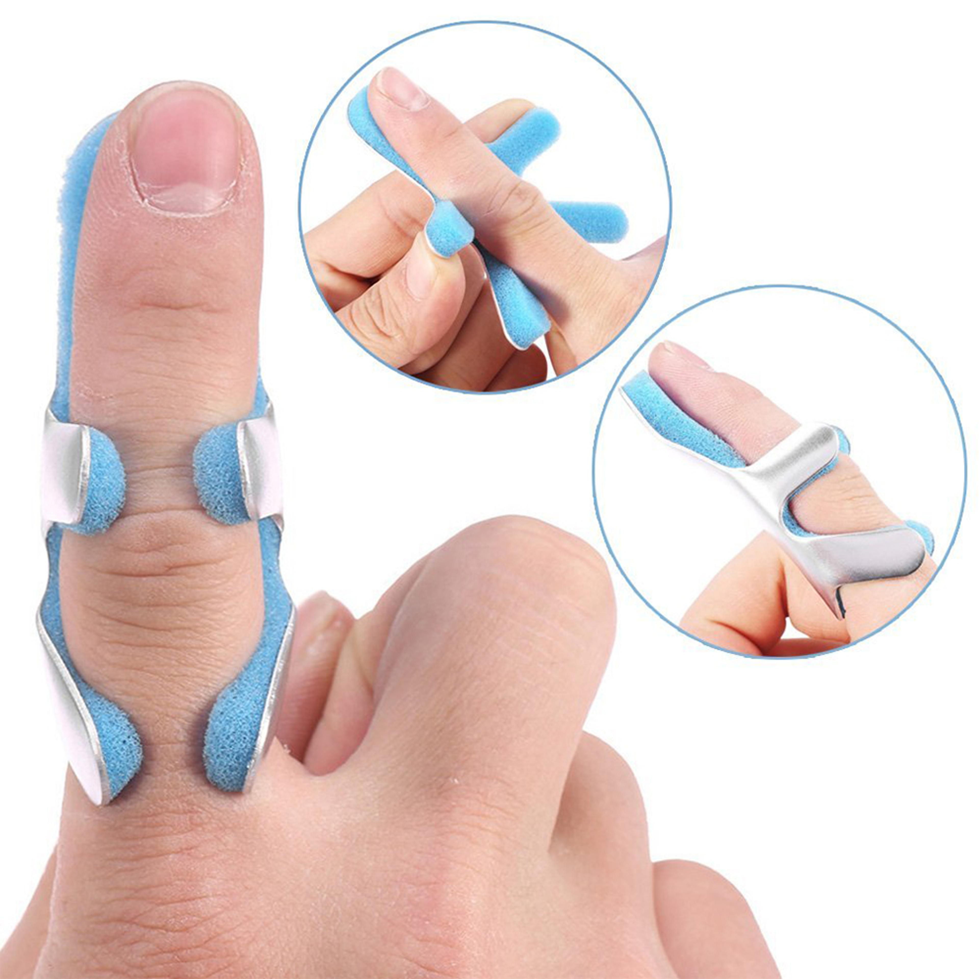 Tcare Medical Finger Splint with Malleable Aluminium Frog Phalanx Brace for Injury Recovery  Suppo