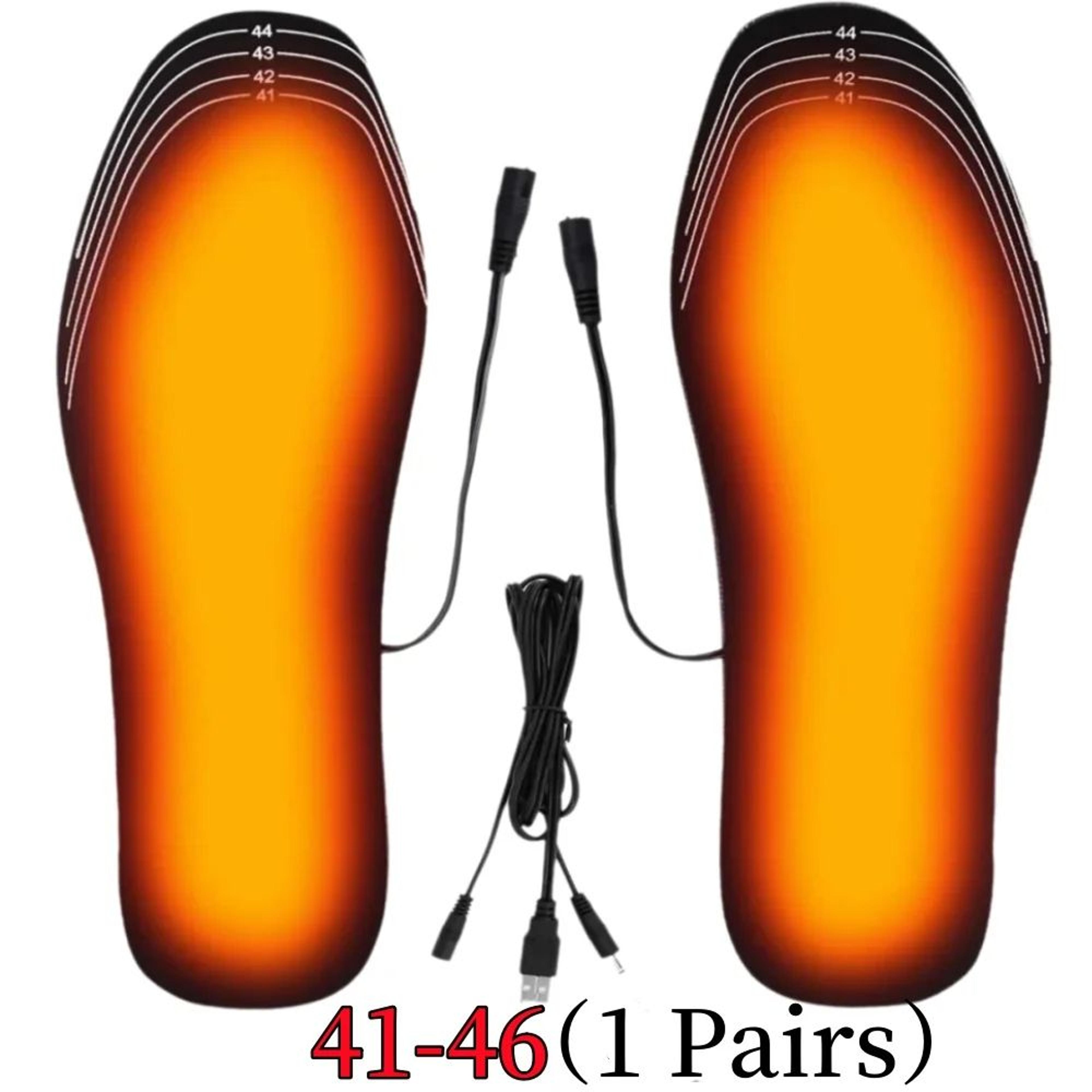 USB Rechargeable Heated Insoles Customizable Electric Heated Shoe Pads For Winter Skiing Hiking Out
