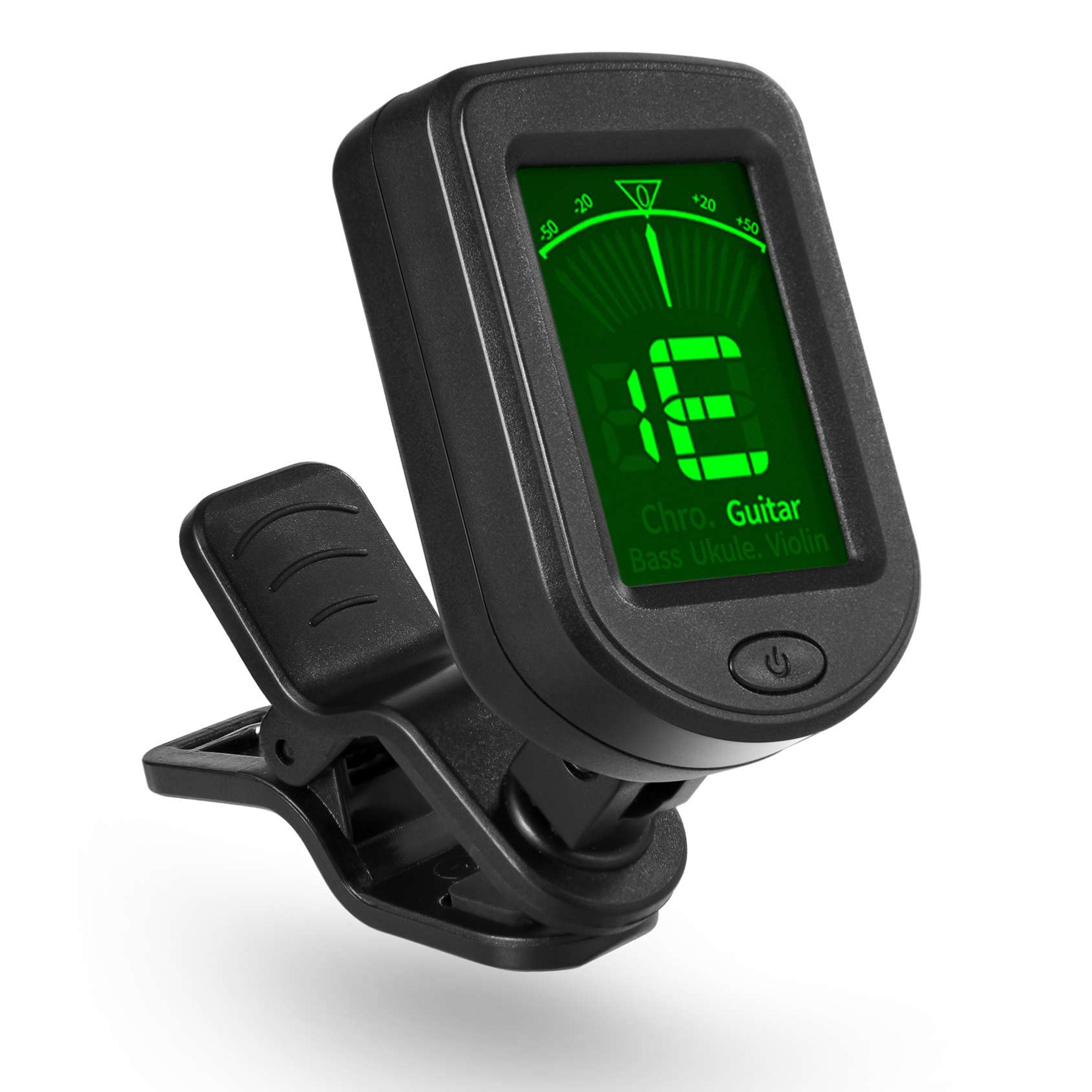 AllInstrument ClipOn Guitar Tuner Chromatic Electronic Tuner for Guitar Bass Ukulele Violin M