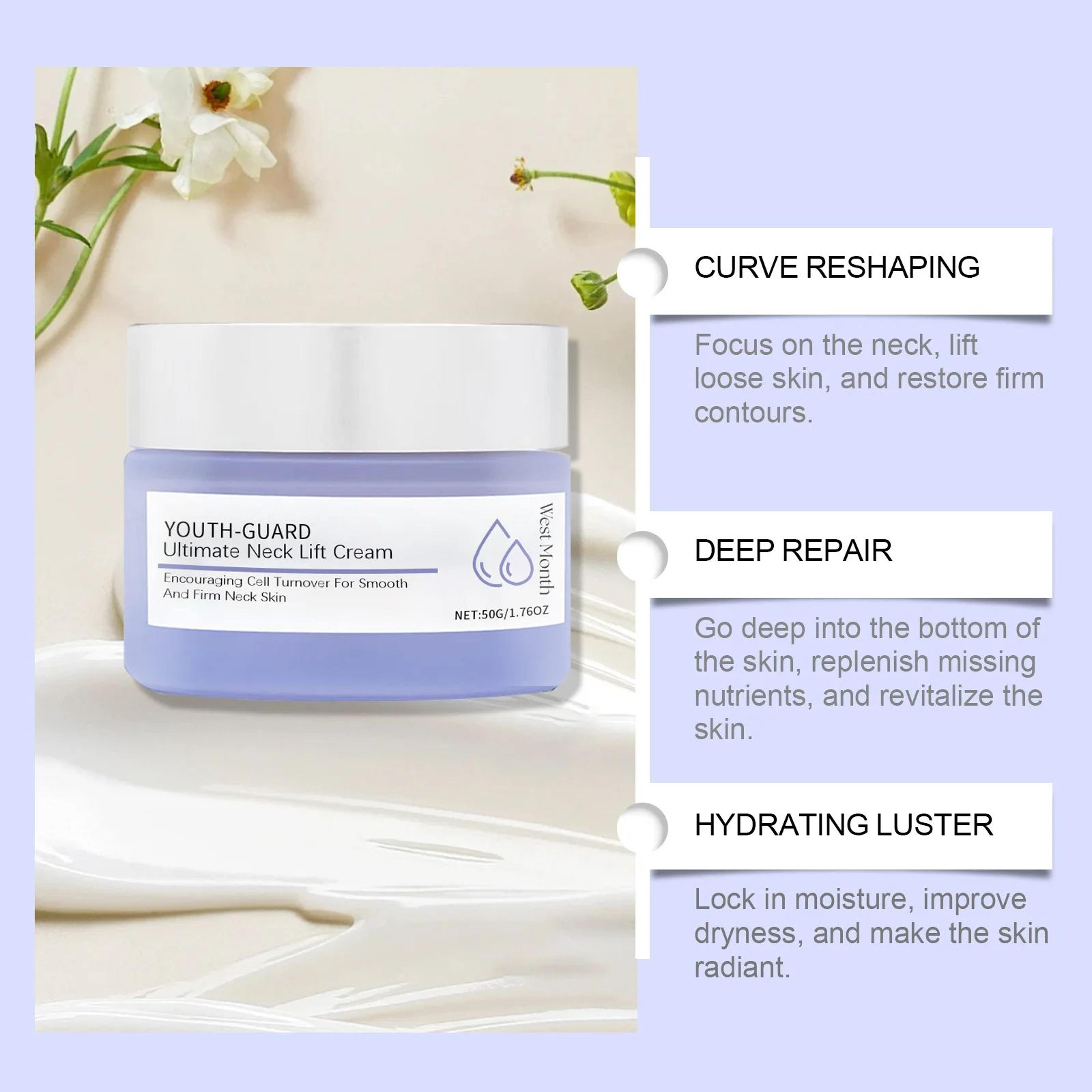 Neck Lift Cream Eliminate Neck Fine Lines Deeply Moisturizing Hydrate Firming Tightening Nourishing 5