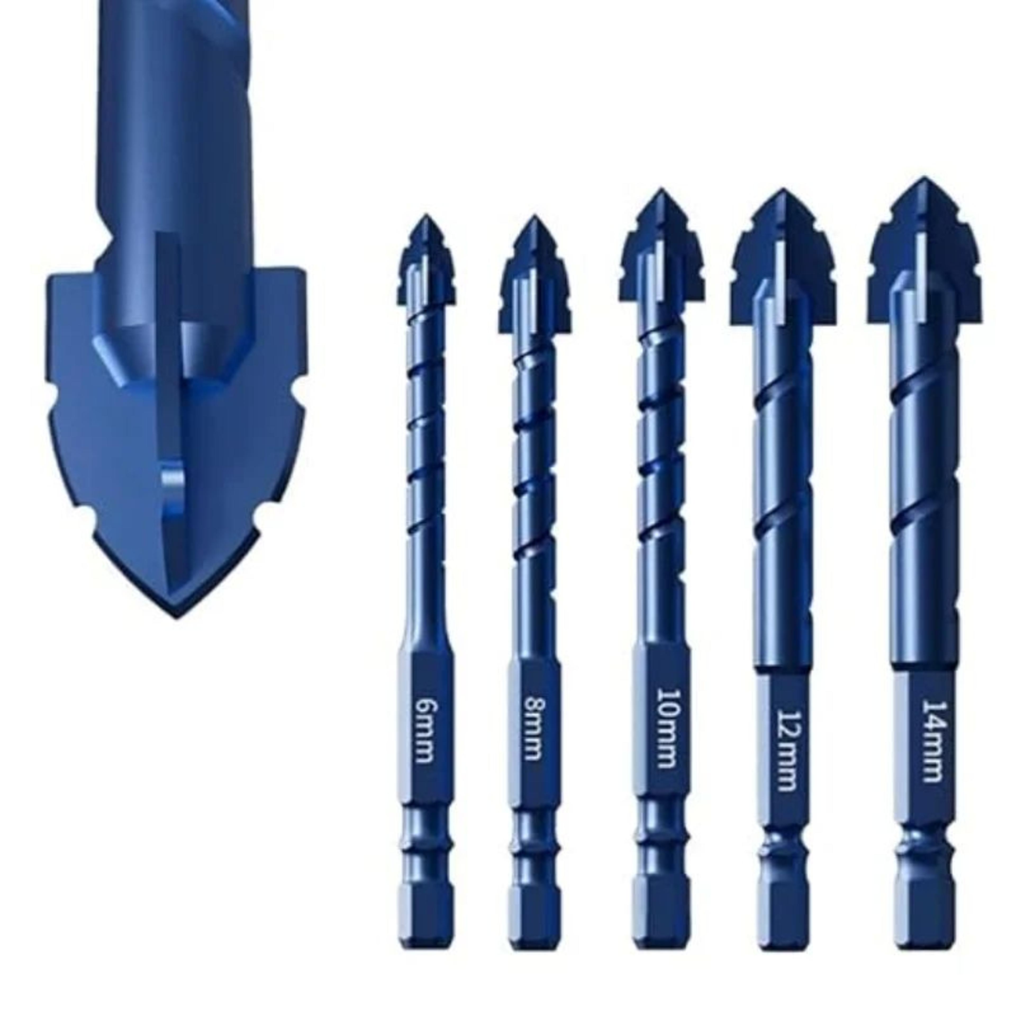 High Hardness Eccentric Drill Bit Set Precision Drilling For Glass Tile Ceramic Rock And Slabs With 0