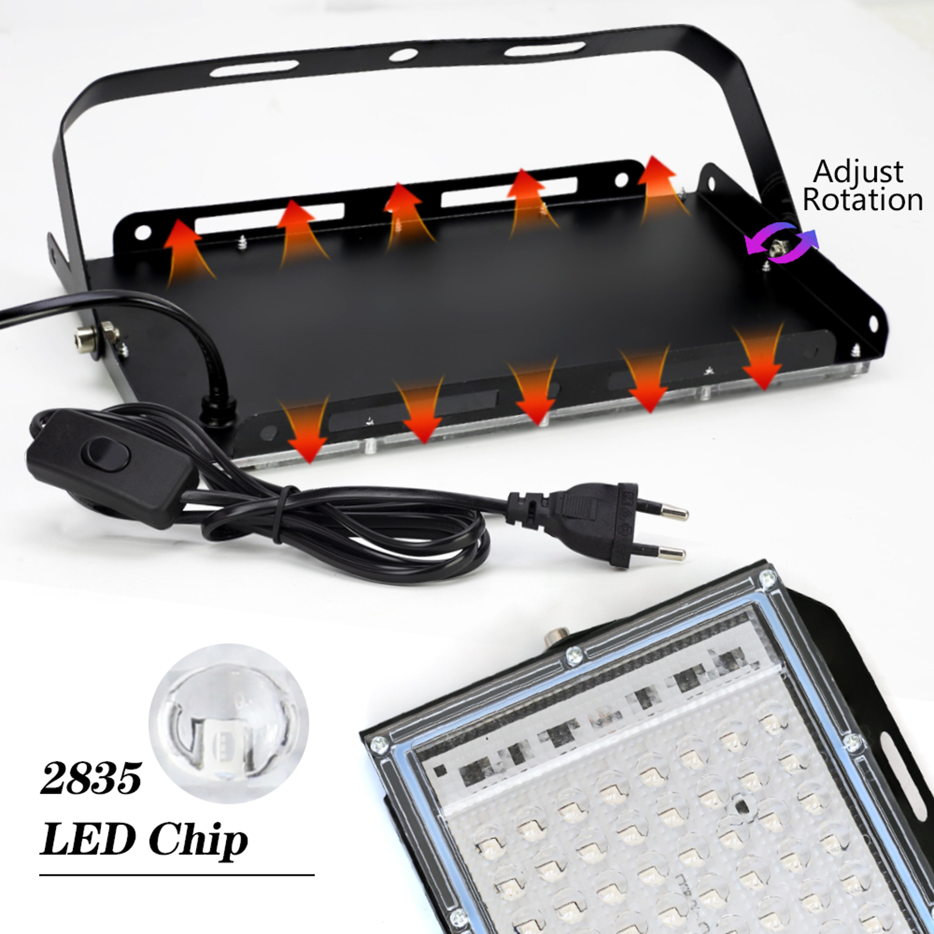 Waterproof LED UV Blacklight 50W100W Ultraviolet Floodlight For Stage Lighting  Glow Parties 5