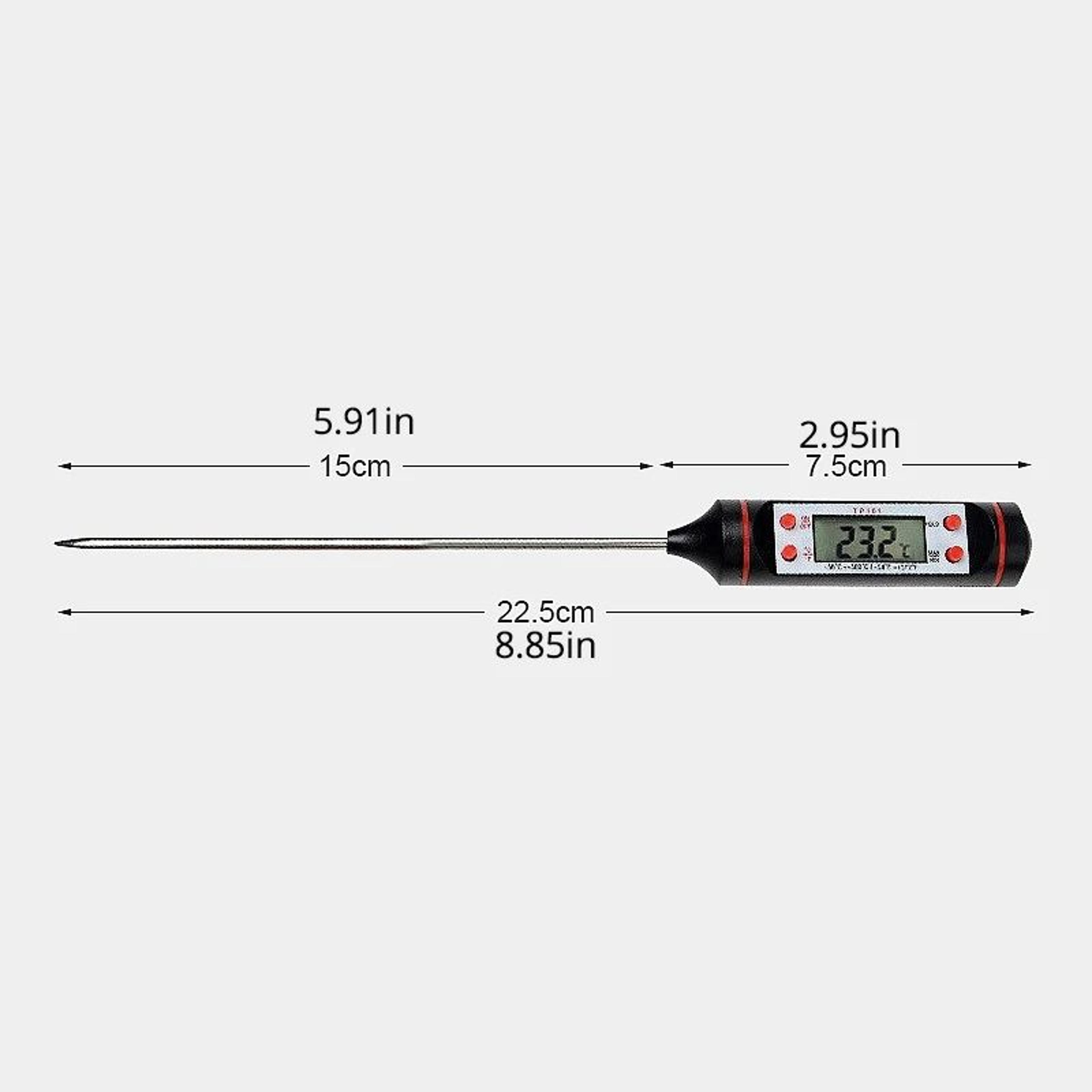 Kitchen Food Baking Digital Thermometer With Electronic Probe  Digital Display Liquid Grill Cooking 5