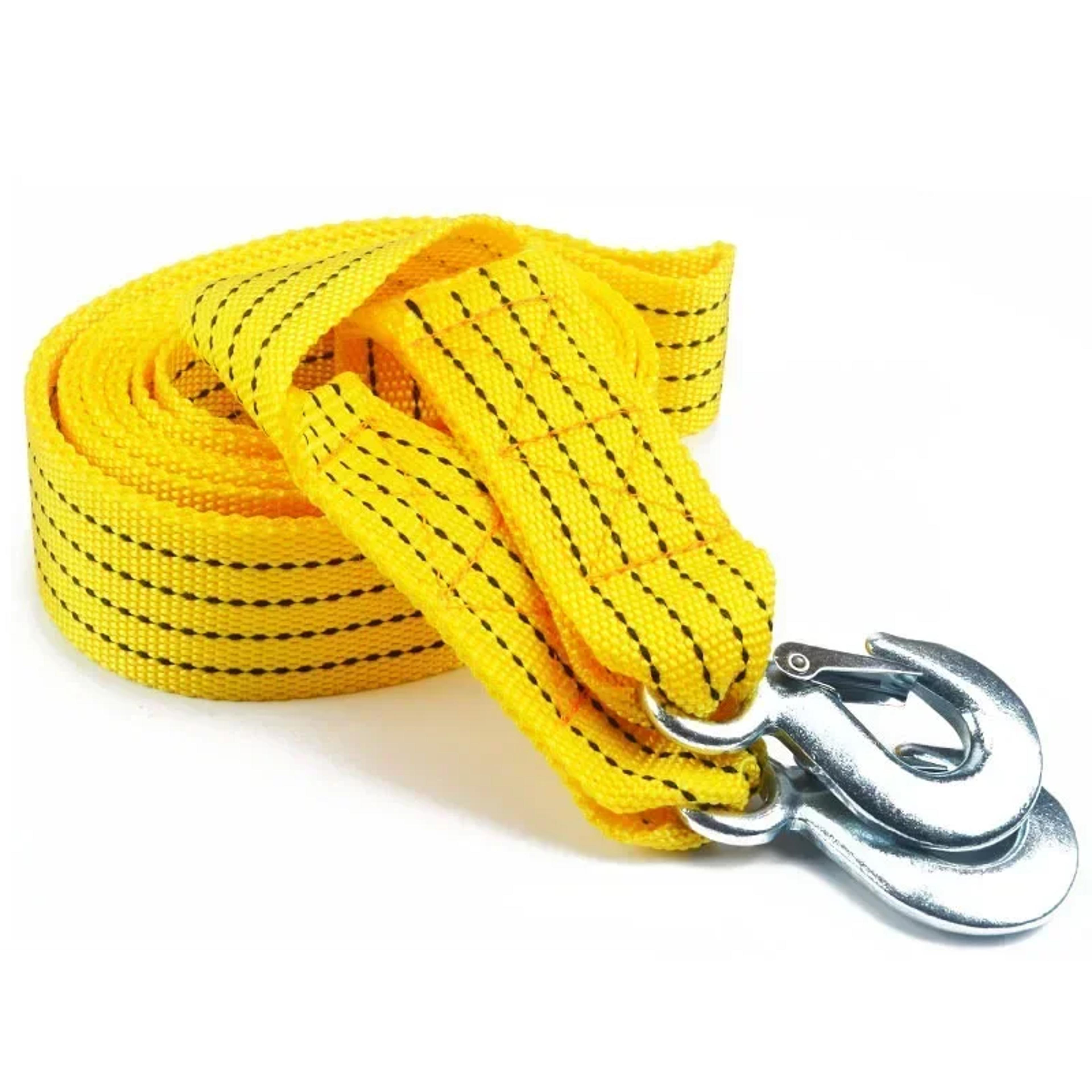 3m/4m heavy duty car tow cable 3ton/5ton, trailer rope with hooks for road recovery