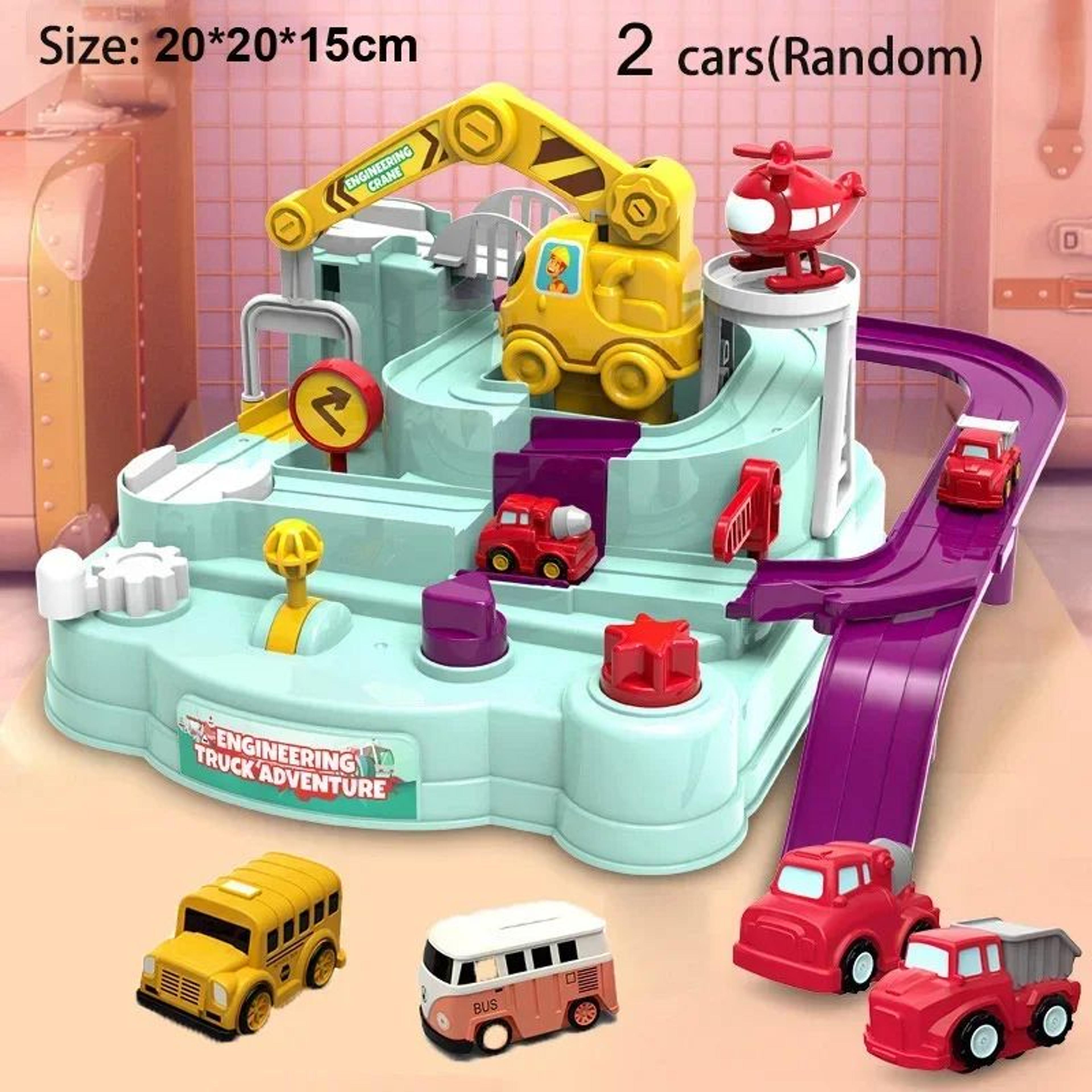 Children Racing Rail Car Model  BrainTraining Interactive Train Toy With Space Rocket And Animal Tr 5