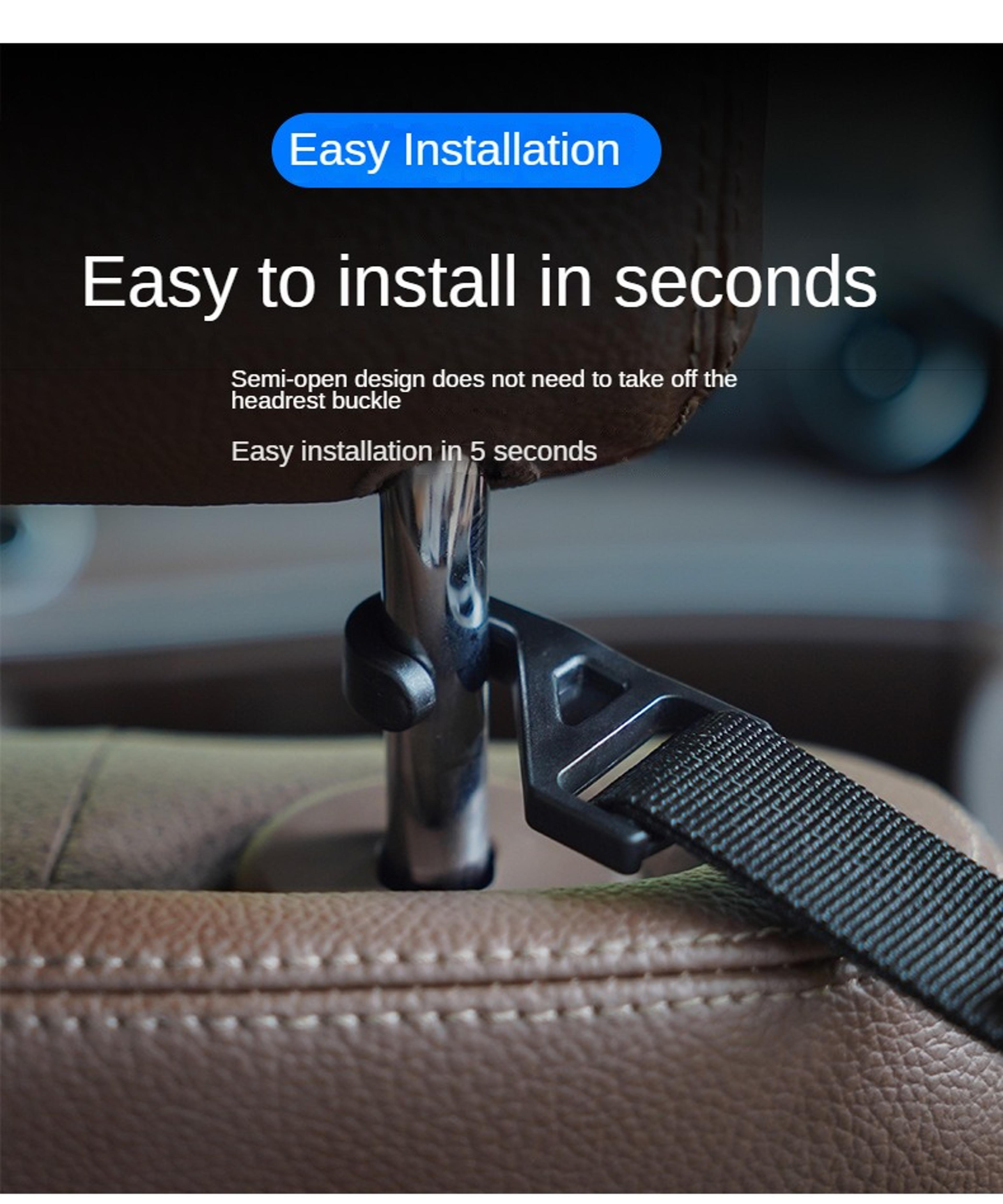 Car Back Seat Hook MultiFunction Rear Seat Headrest Hanging Hook For Umbrellas Bags  More 4