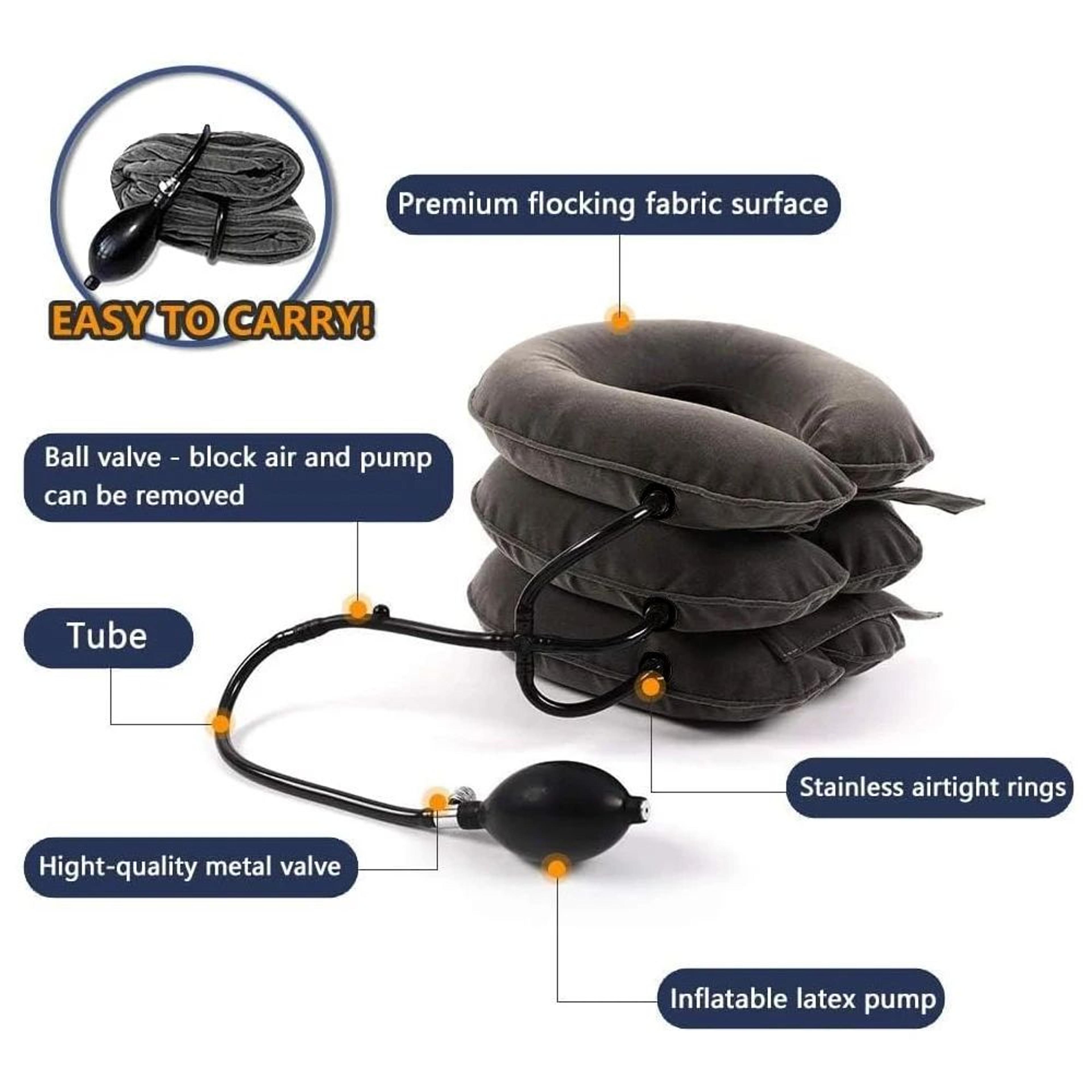 Inflatable Cervical Neck Traction Device For Chronic Neck  Shoulder Pain Relief Adjustable Neck Str
