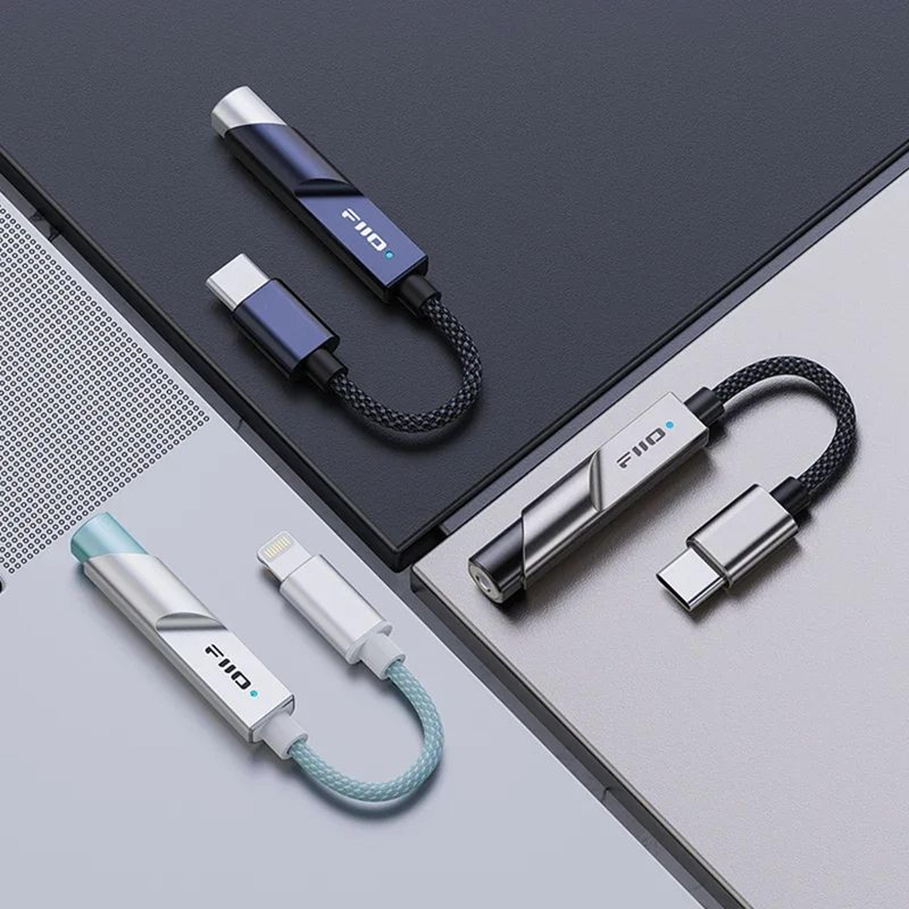 FiiO JadeAudio KA11 Titanium USB DAC AMP Hi Res Audio Dongle Type C To 35mm Adapter For Android IOS
