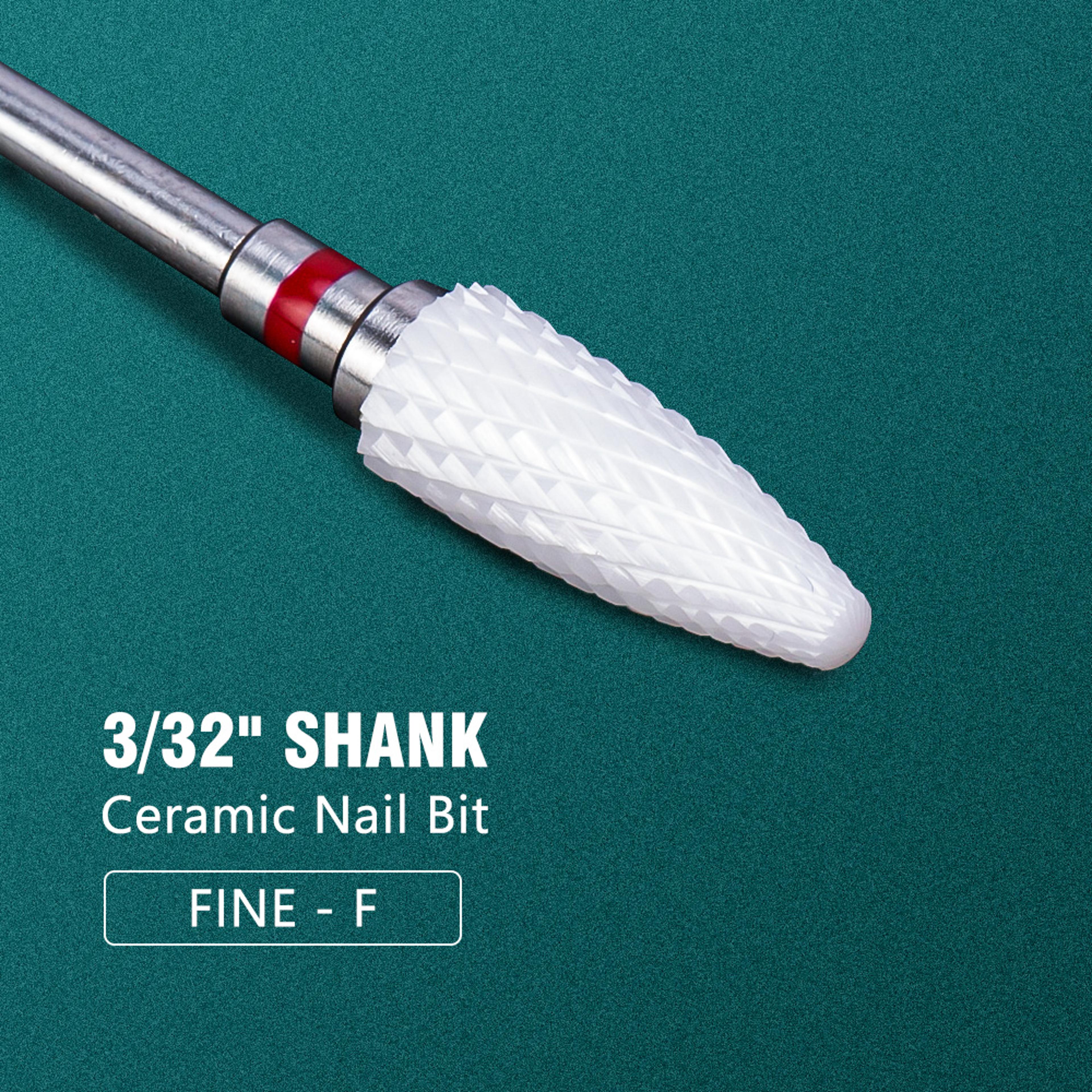Electric Manicure Drill Bit Set By Dmoley Ceramic Nail Burr Cutter For Acrylic Nails Pedicure Tools 19