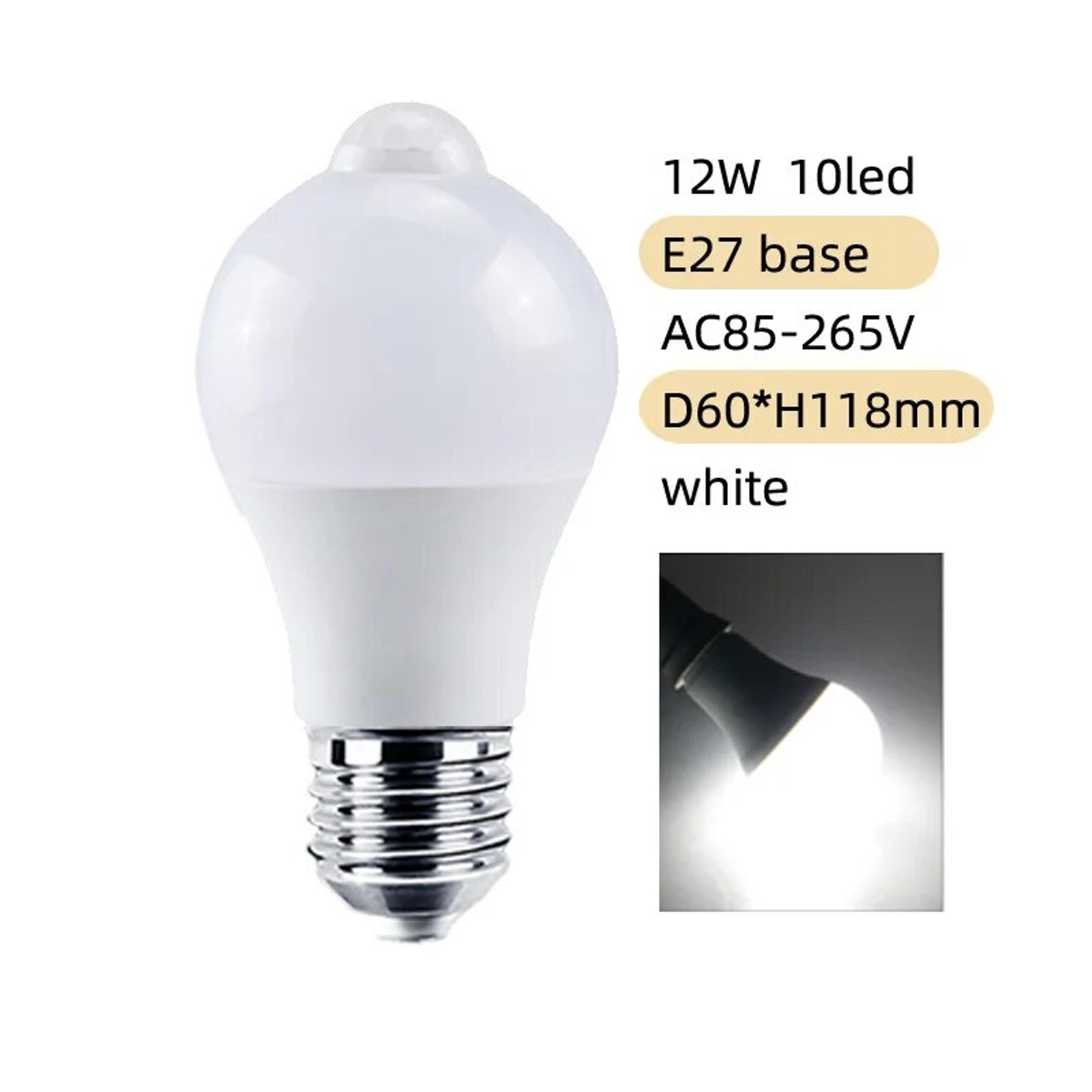 12W LED Motion Sensor Bulb PIR Sensor Light Auto ONOFF E27 Base Night Light For Home Parking Corrid 4