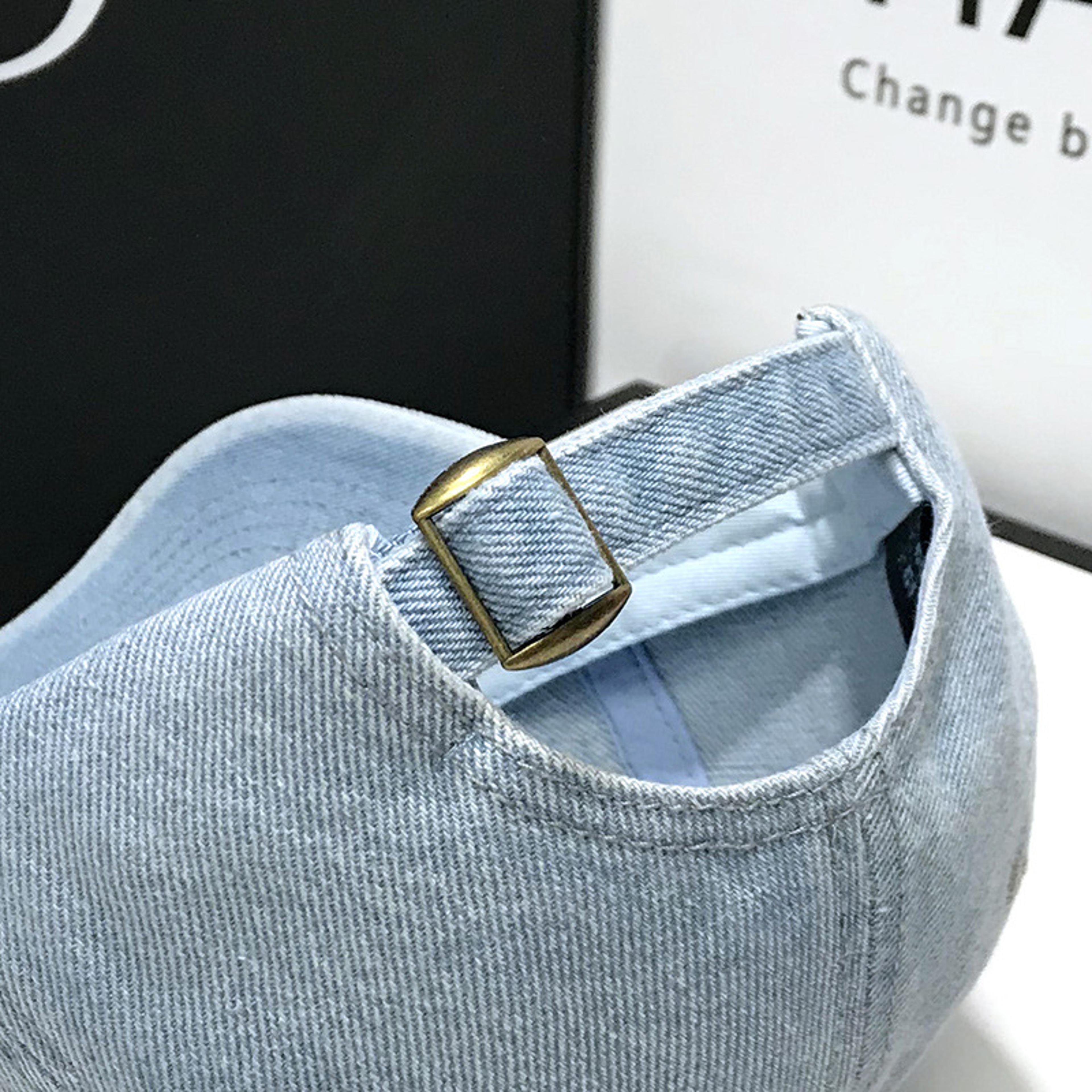 Cotton Letter C Denim Baseball Caps Casual Style Adjustable Cap For Men Women Spring Summer Hat 2