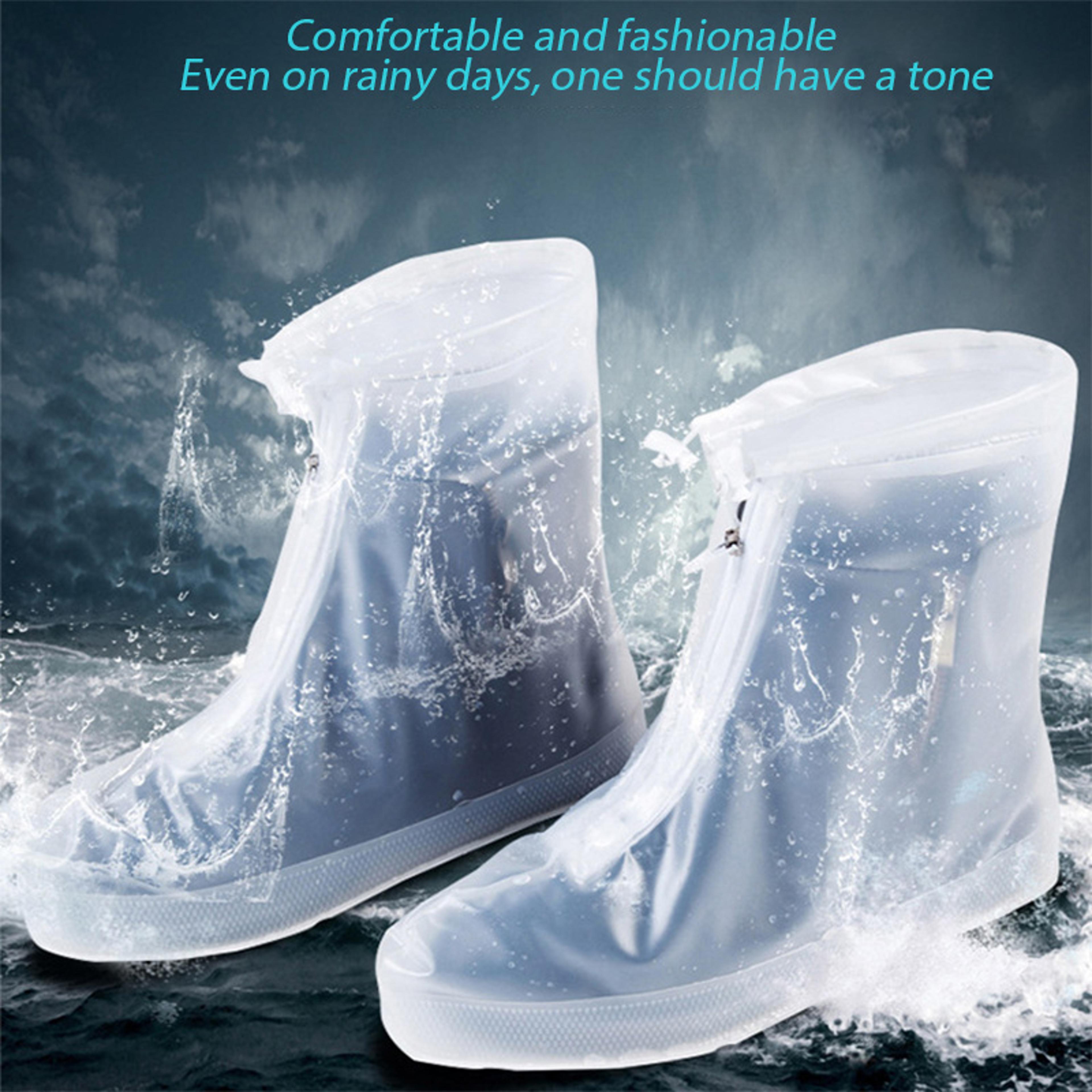 Reusable Waterproof Shoe Covers NonSlip Silicone Rain Shoe Protectors For Men And Women 4