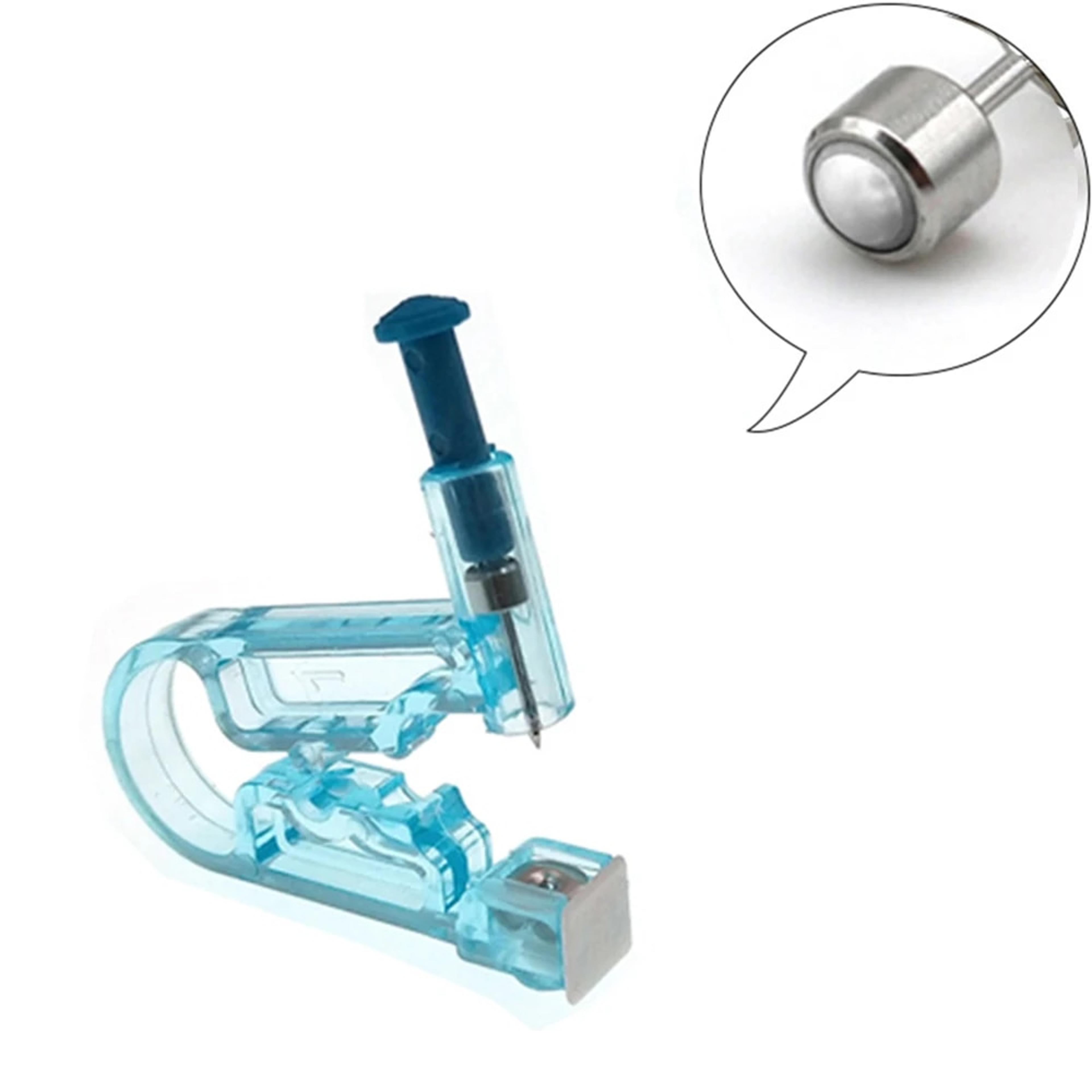 disposable sterile ear piercing kit: cartilage, tragus, helix gun with no pain - 1/2/4pcs piercer tool & stud jewelry