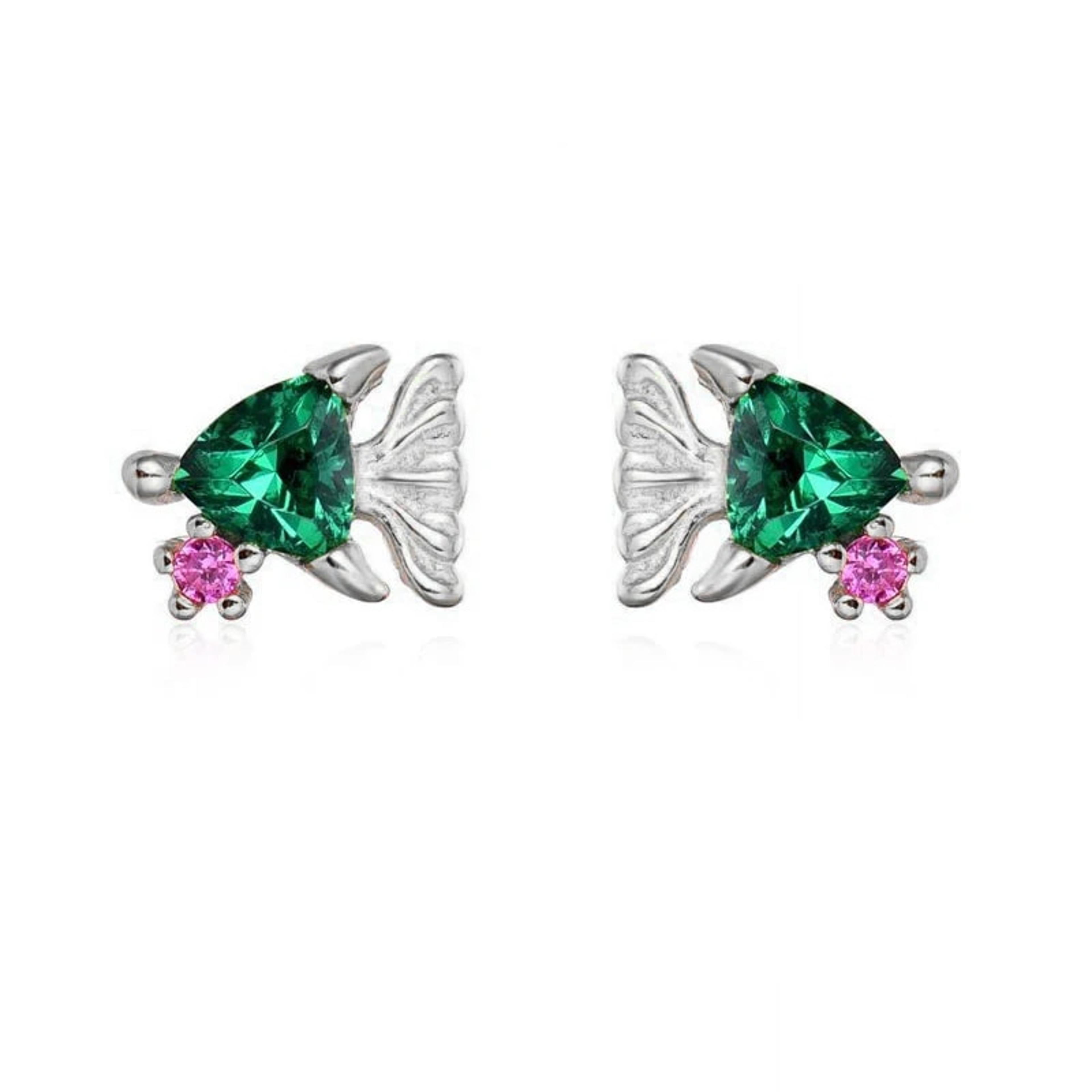rwklKEYOUNUOGoldFilledStudEarringsSetForWomenEarCuffsColorfulZirconDangleHoopEarrings
