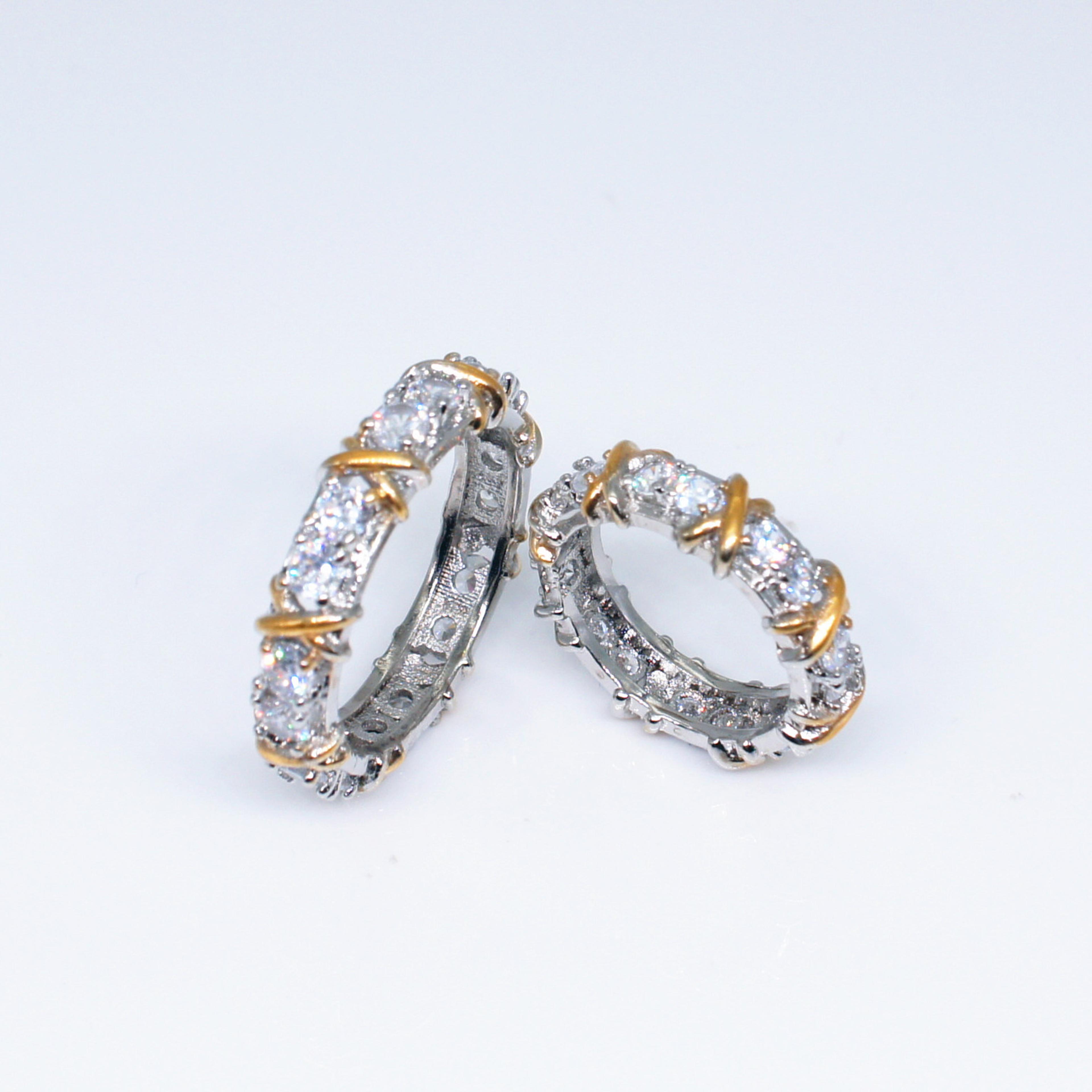 9UOb925SterlingSilverRingsGoldSeparationInlaidZirconRingsForWomenGlamourJewelryEngageme