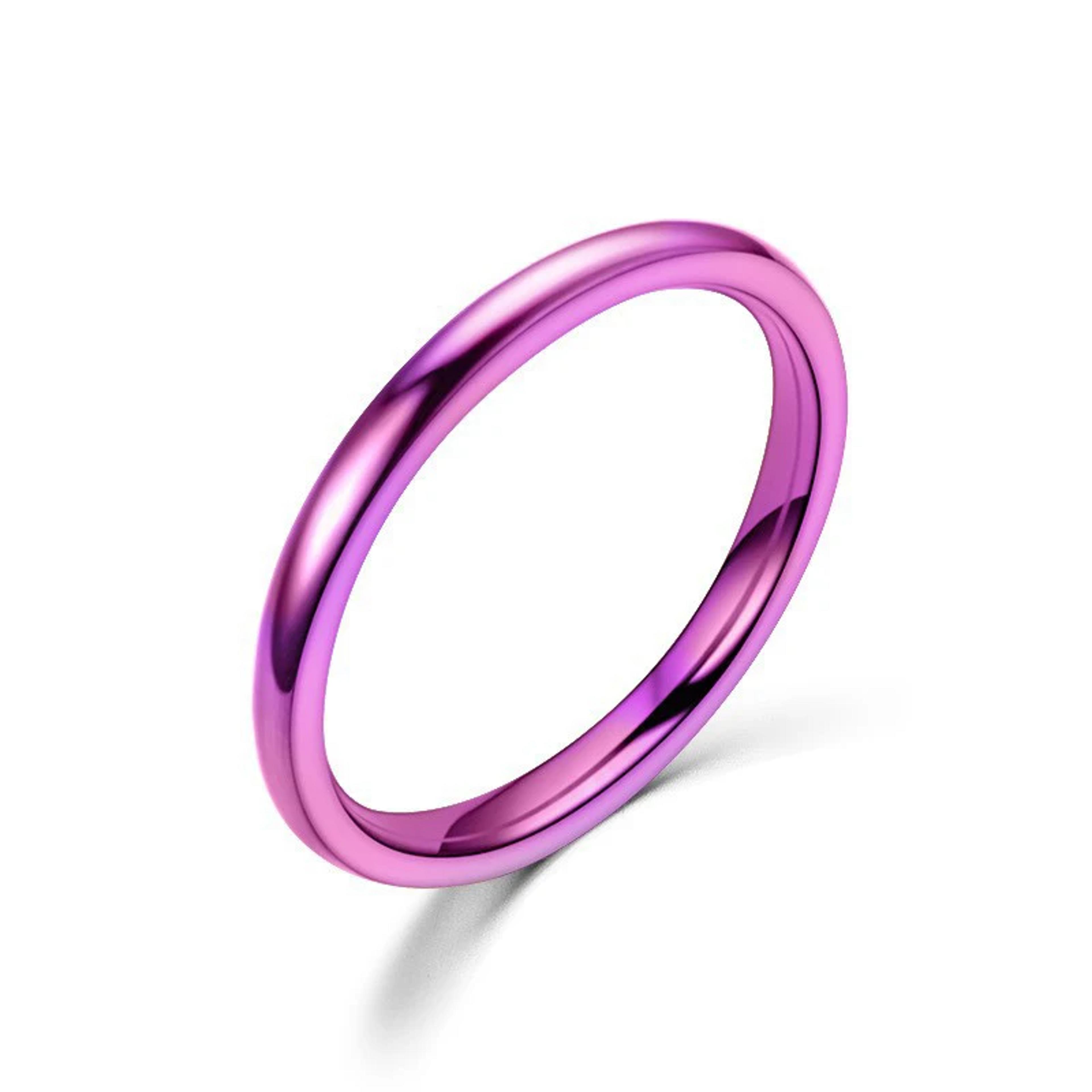 Titanium Wedding Ring For Women And Men Simple Band Hypoallergenic High Polished Couple Jewelry 4
