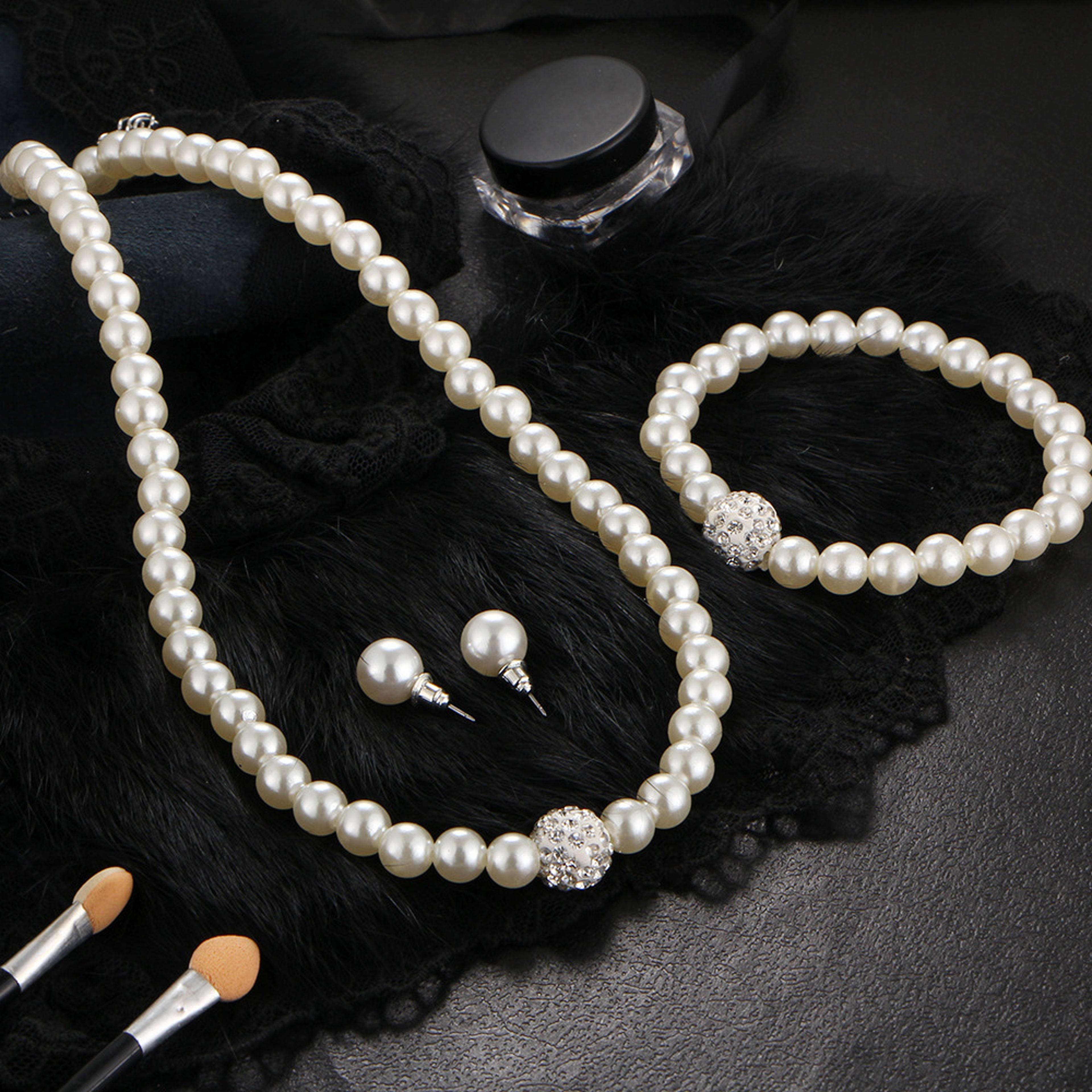 Elegant Bridal Jewelry Gift Fireball Necklace Bracelet Earring Stud Jewelry Set Silver Color Crysta 2