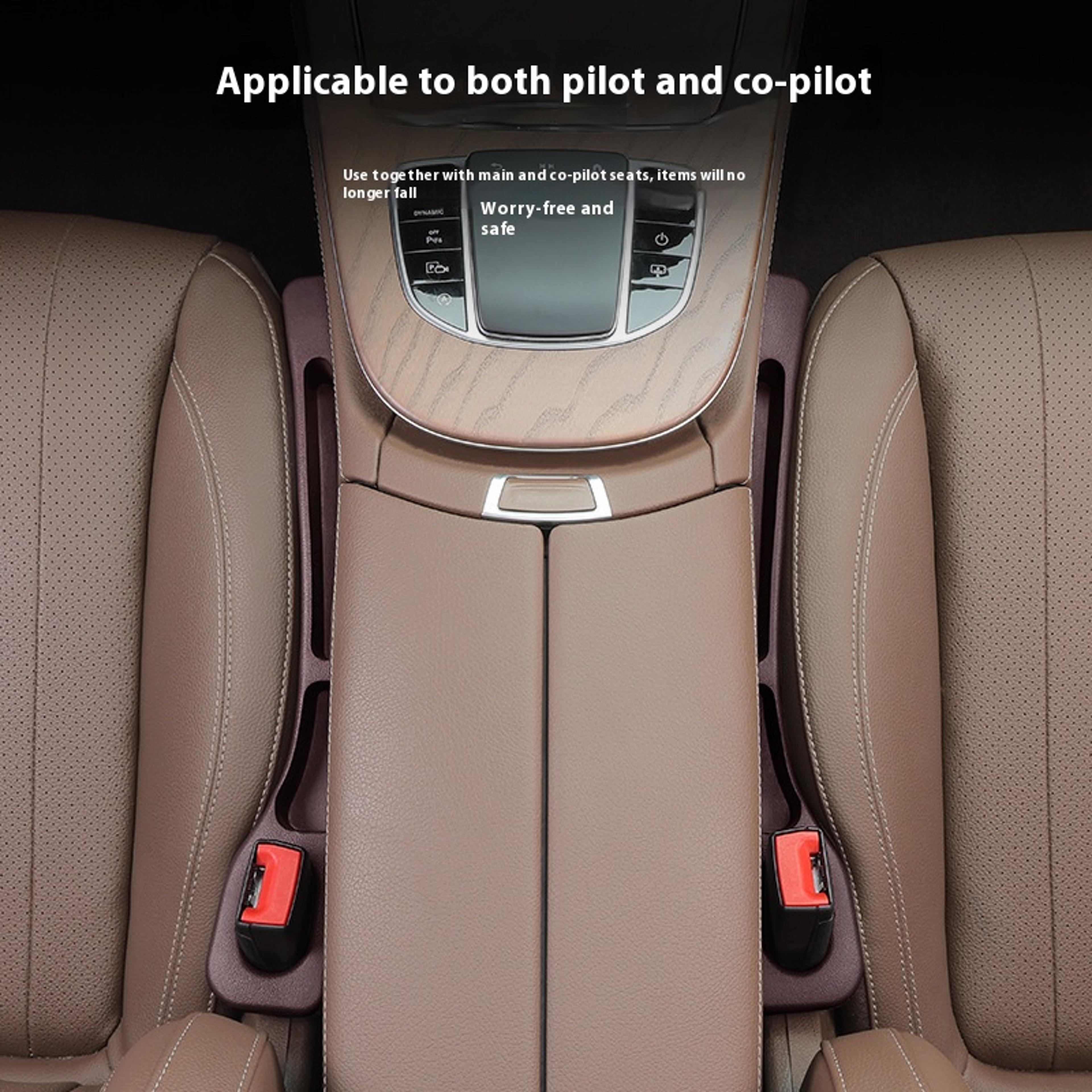 car seat gap plug & anti-leak strip with multi-functional storage box, creative and practical automotive interior